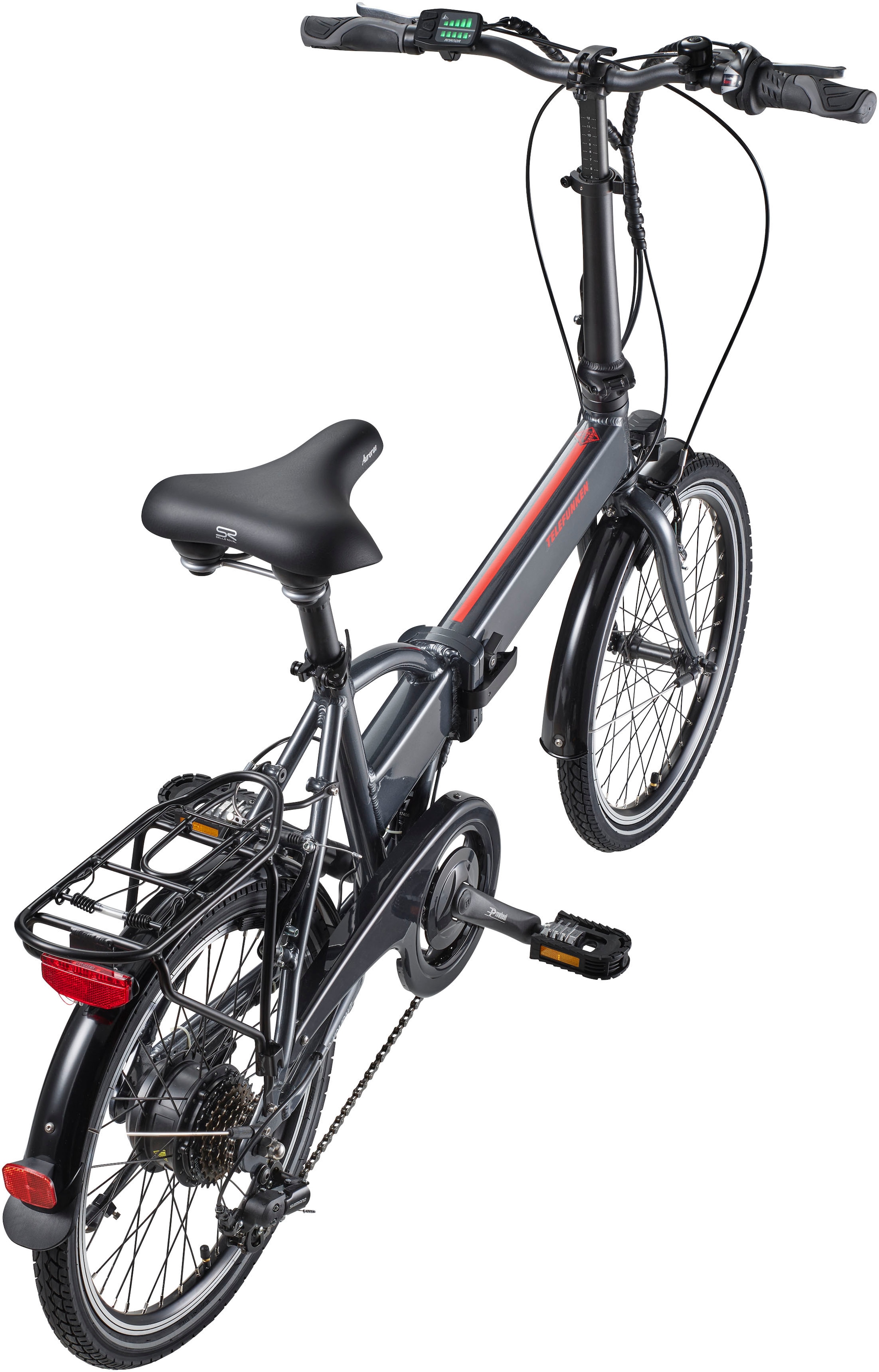 Telefunken E-Bike »Kompakt F820«, 6 Gang, Shimano, Tourney, Heckmotor 250 W, Pedelec, Elektrofahrrad für Damen u. Herren
