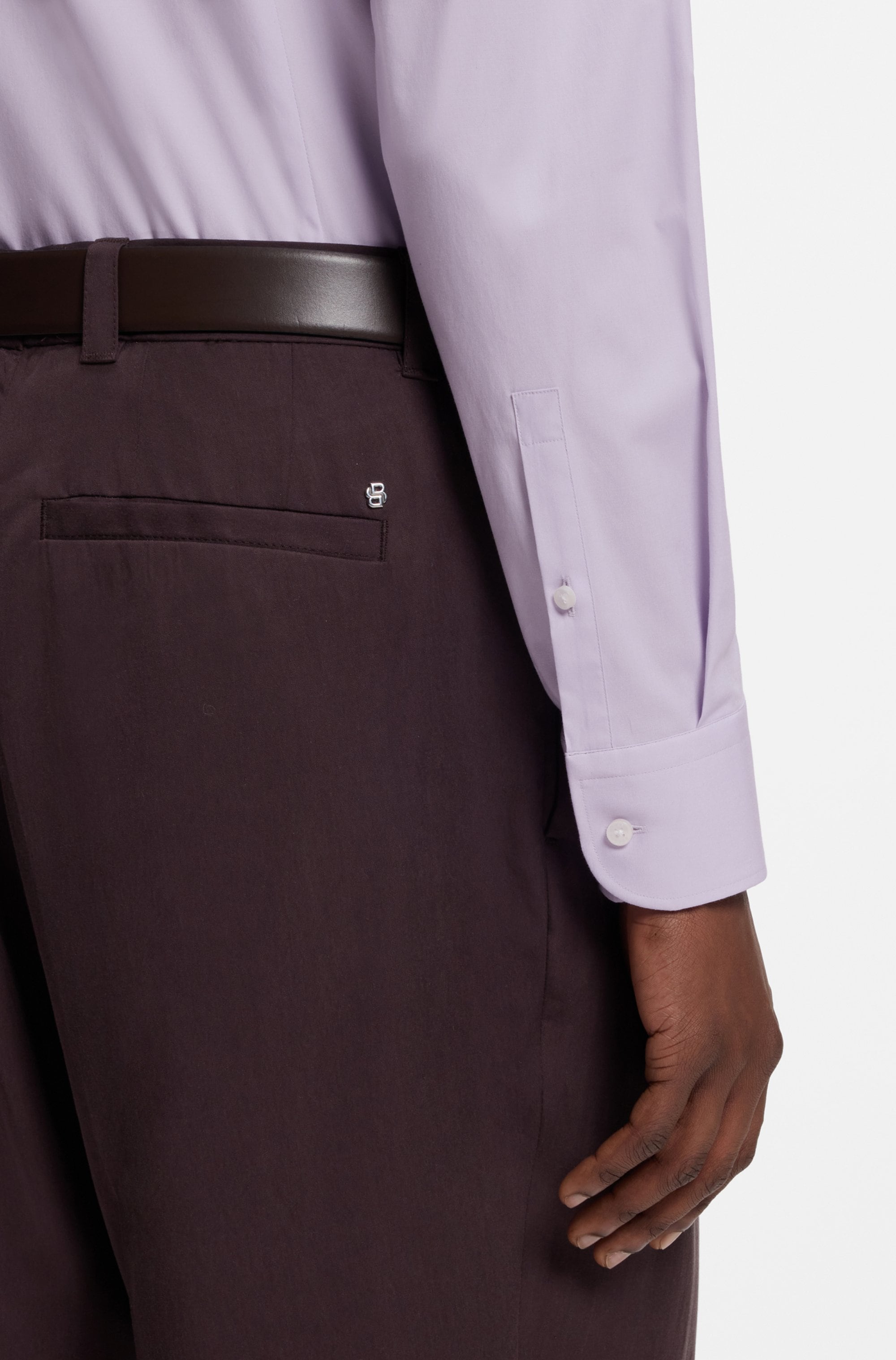 BOSS Businesshemd »Hank« Kentkragen, Slim-Fit, bügelleichte Qualität