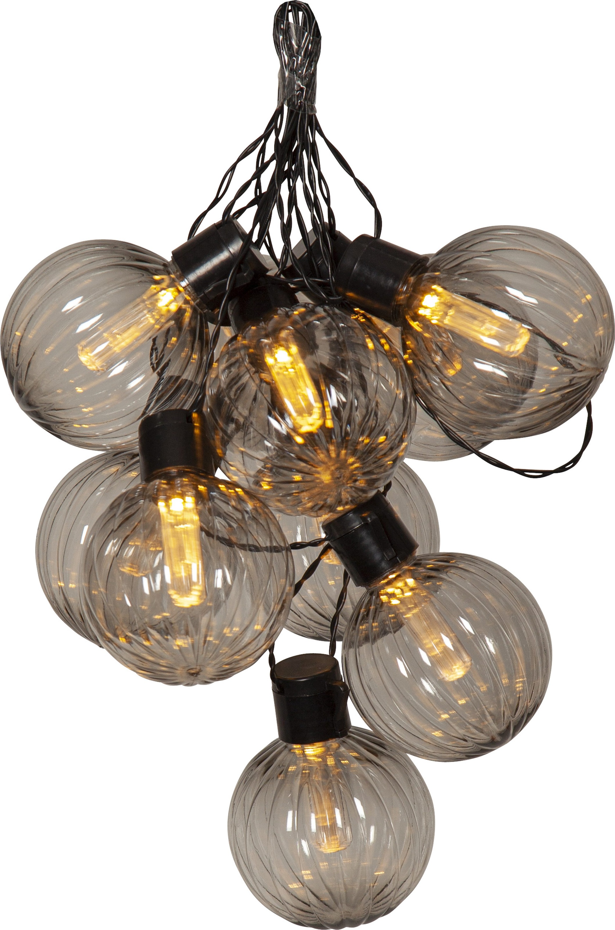 Parforce Traditional Hunting LED-Lichterkette »Archy« 10 Stk.-flammig 10 Kugeln aus PC mit Ø 8 cm, 3,6 m Länge plus 5 m Zuleitung, IP44