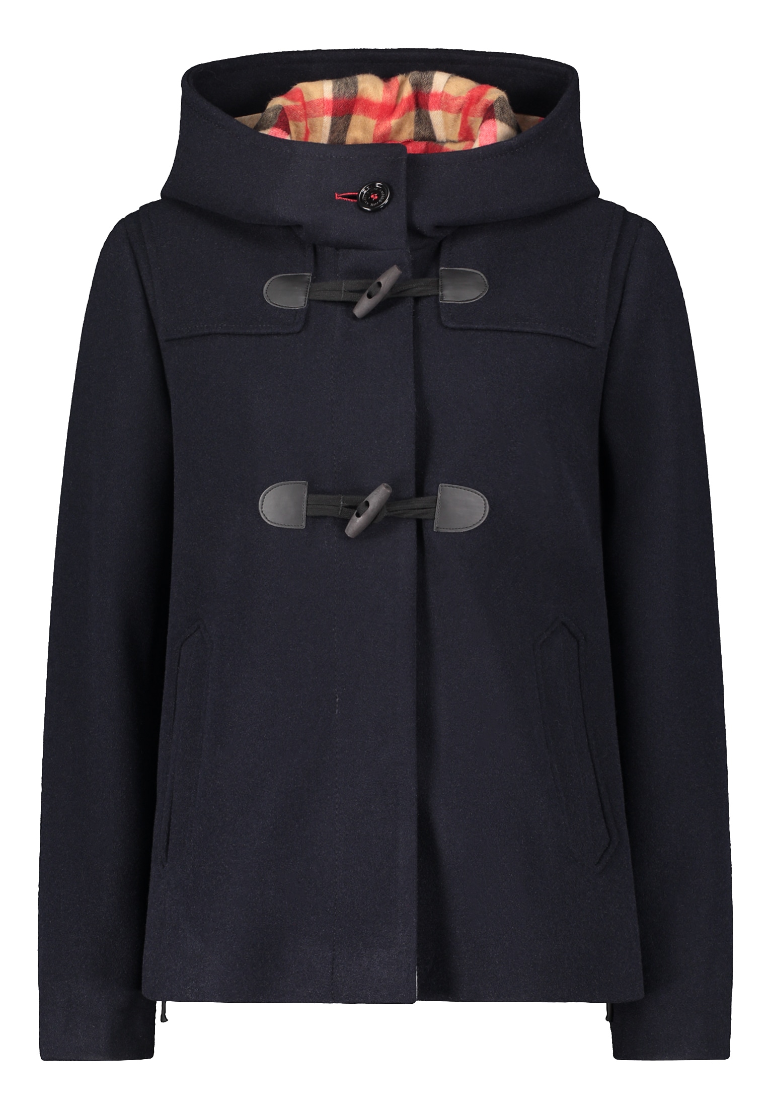 Amber & June Outdoorjacke »Amber & June Damen Duffle-Jacke mit Kapuze«, mit Kapuze