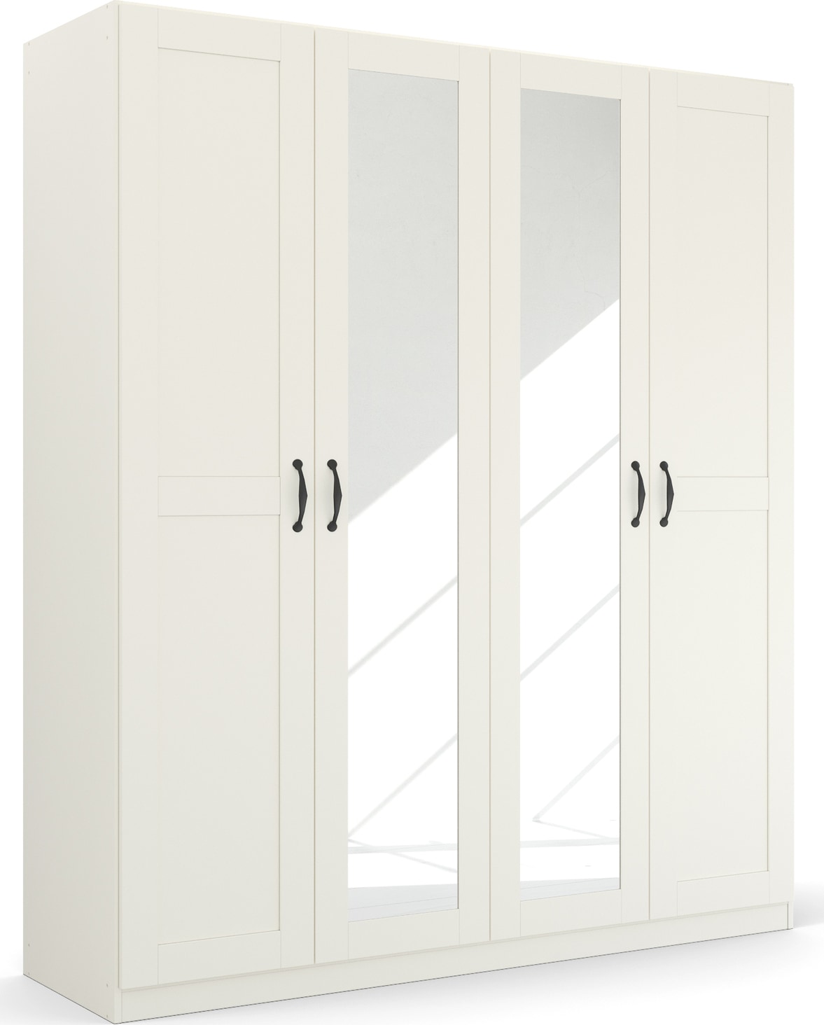 rauch Drehtürenschrank "Kleiderschrank Schrank Garderobe Ankleide COTTAGE BY QUADRA SPIN" Breiten: 181/226/271 cm, Höhe 210 cm, in skandinavischem Landhausstil, mit Spiegel