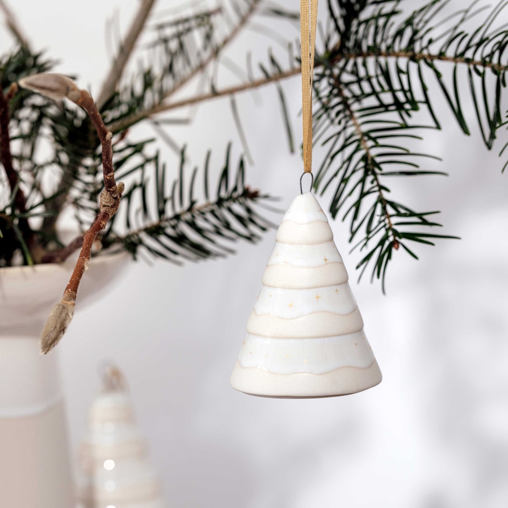 like. by Villeroy & Boch Weihnachtsfigur »Ornamente Tannenbaum Winter Glow 6er Set beige«