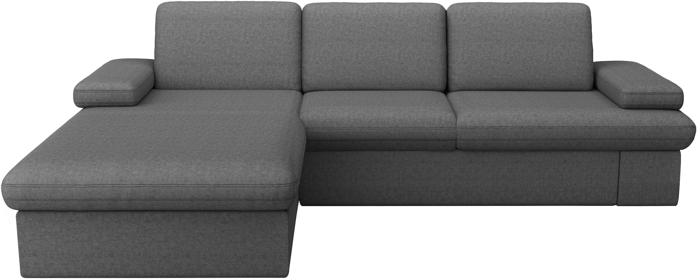 sit&more Ecksofa »Moreno L-Form, B: 247 cm« mit Armteilverstellung, optional Bettfunktion