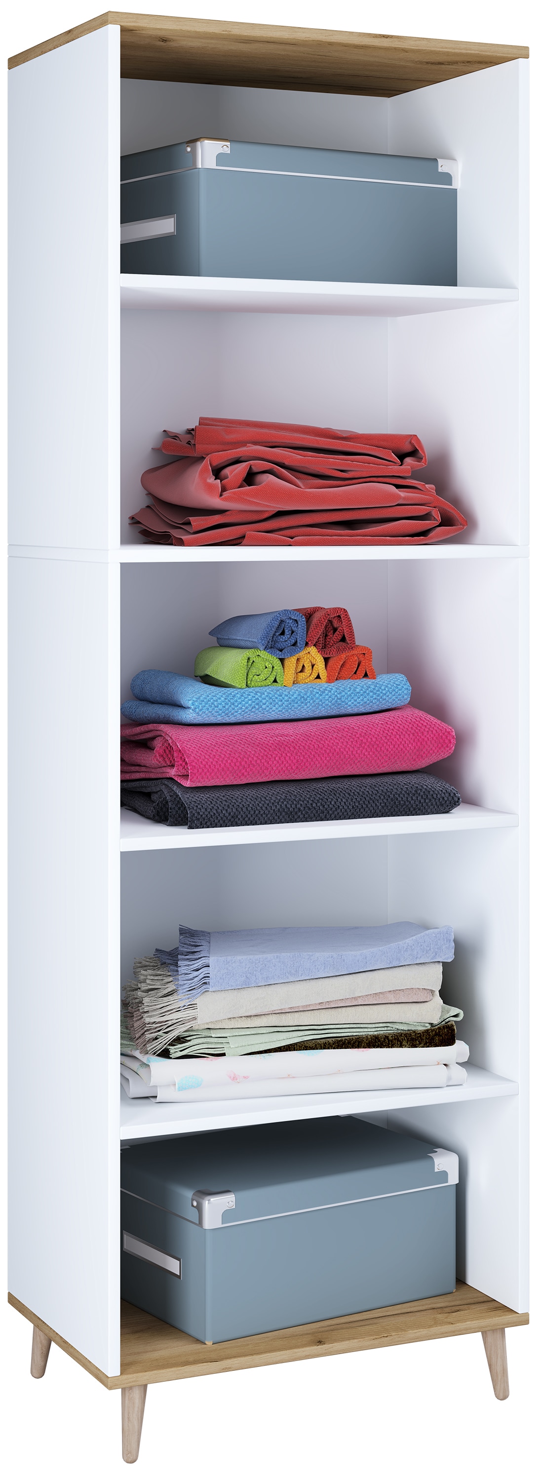 VCM Mehrzweckschrank "Holz Kleiderschrank Schuhregal Flur Regal Landos" günstig online kaufen