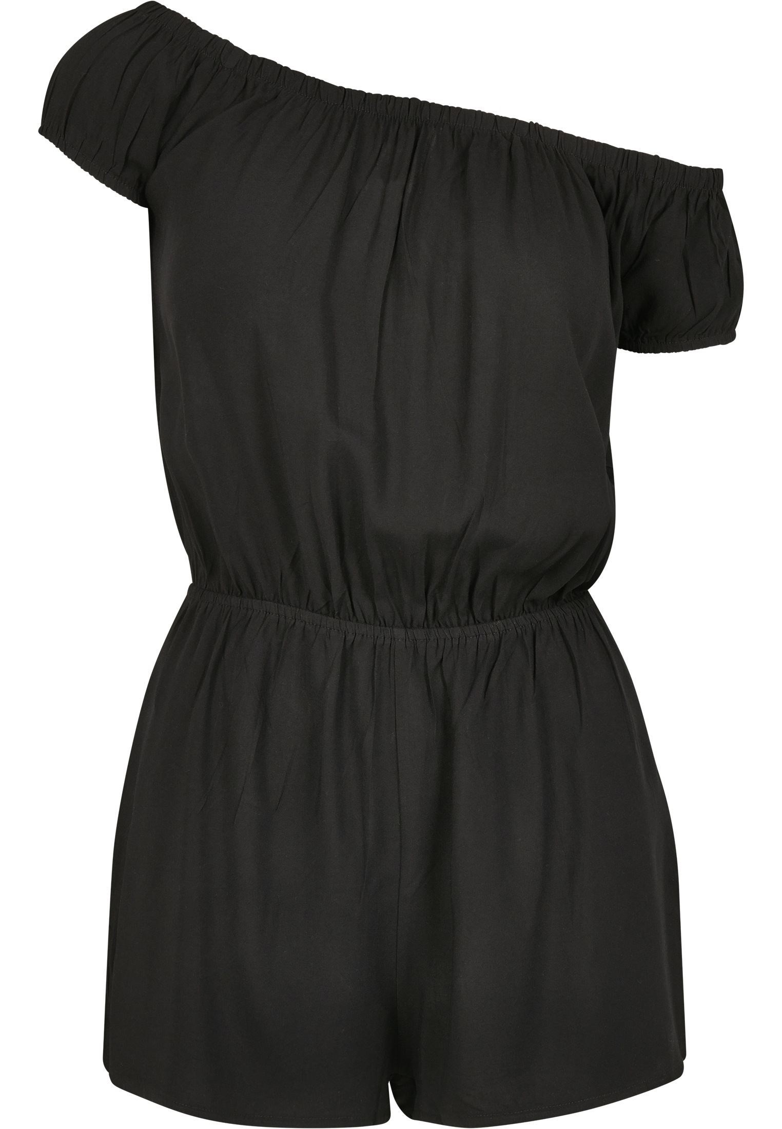 URBAN CLASSICS Jumpsuit »Urban Classics Damen Ladies Off Shoulder Short Jumpsuit«, (1 tlg.)