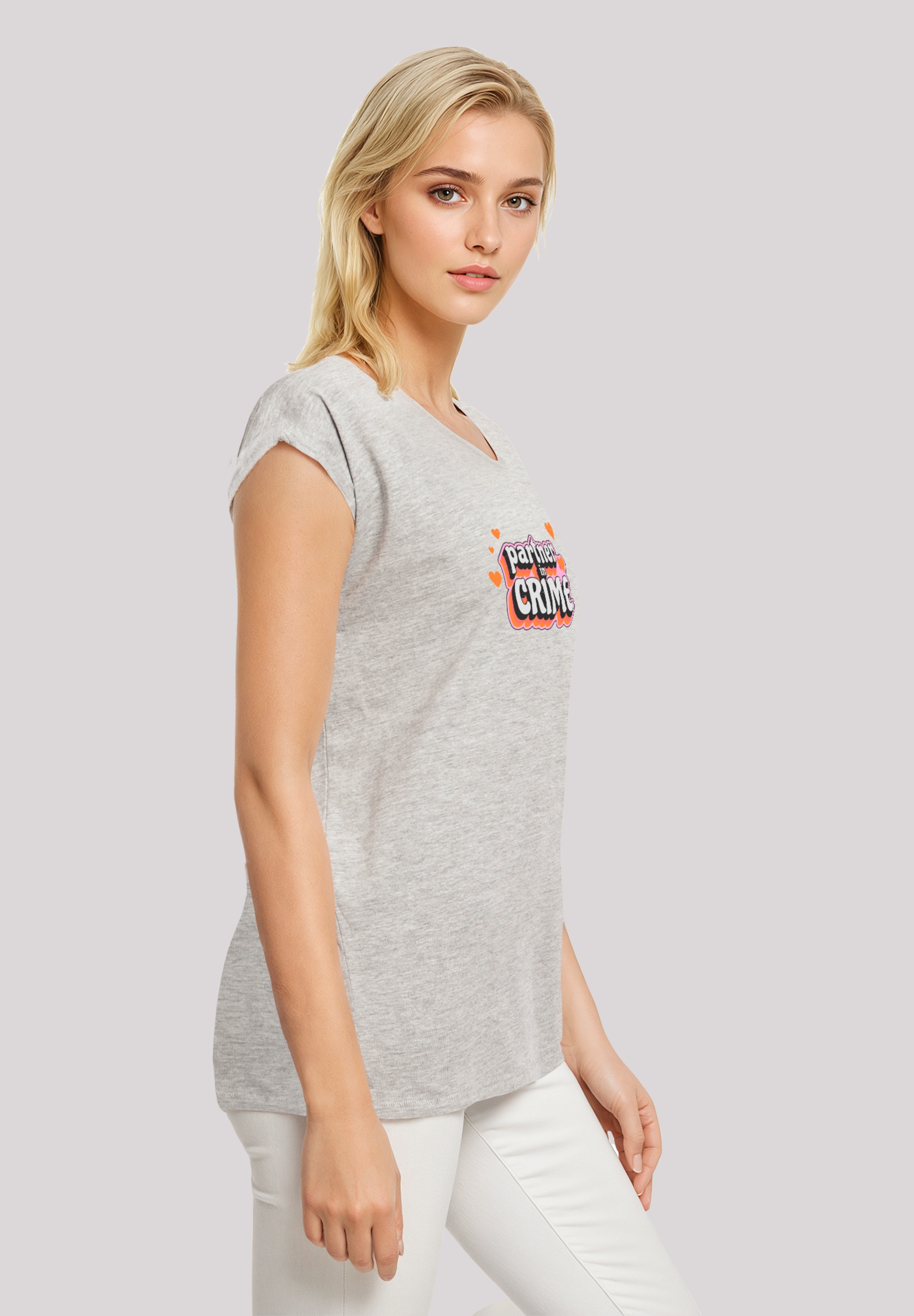 F4NT4STIC T-Shirt »Partner In Crime Valentinstag«, Premium Qualität