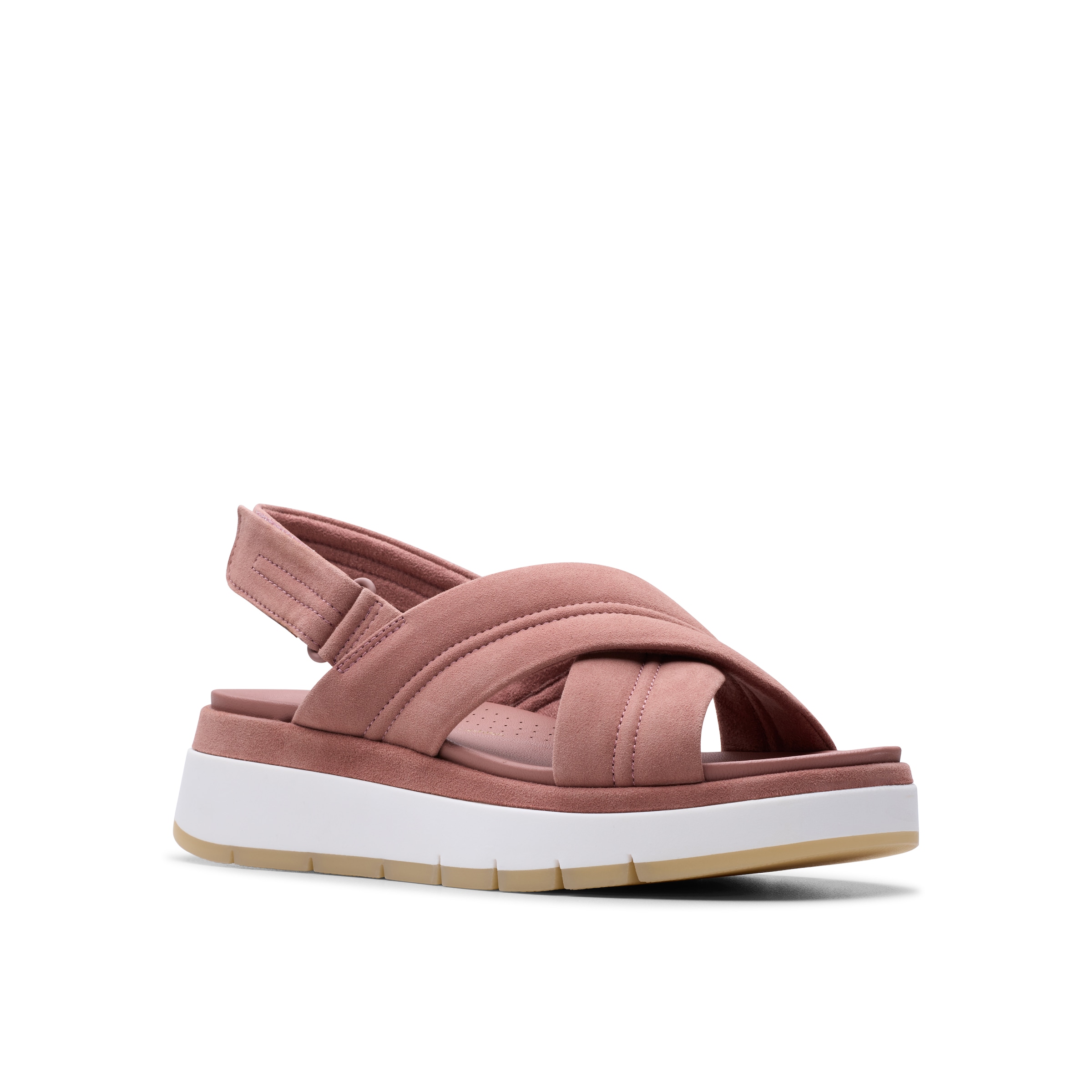 Clarks Sandale »Tuscan Cross«, Sandalette, Flats, Sommerschuh mit Plateausohle