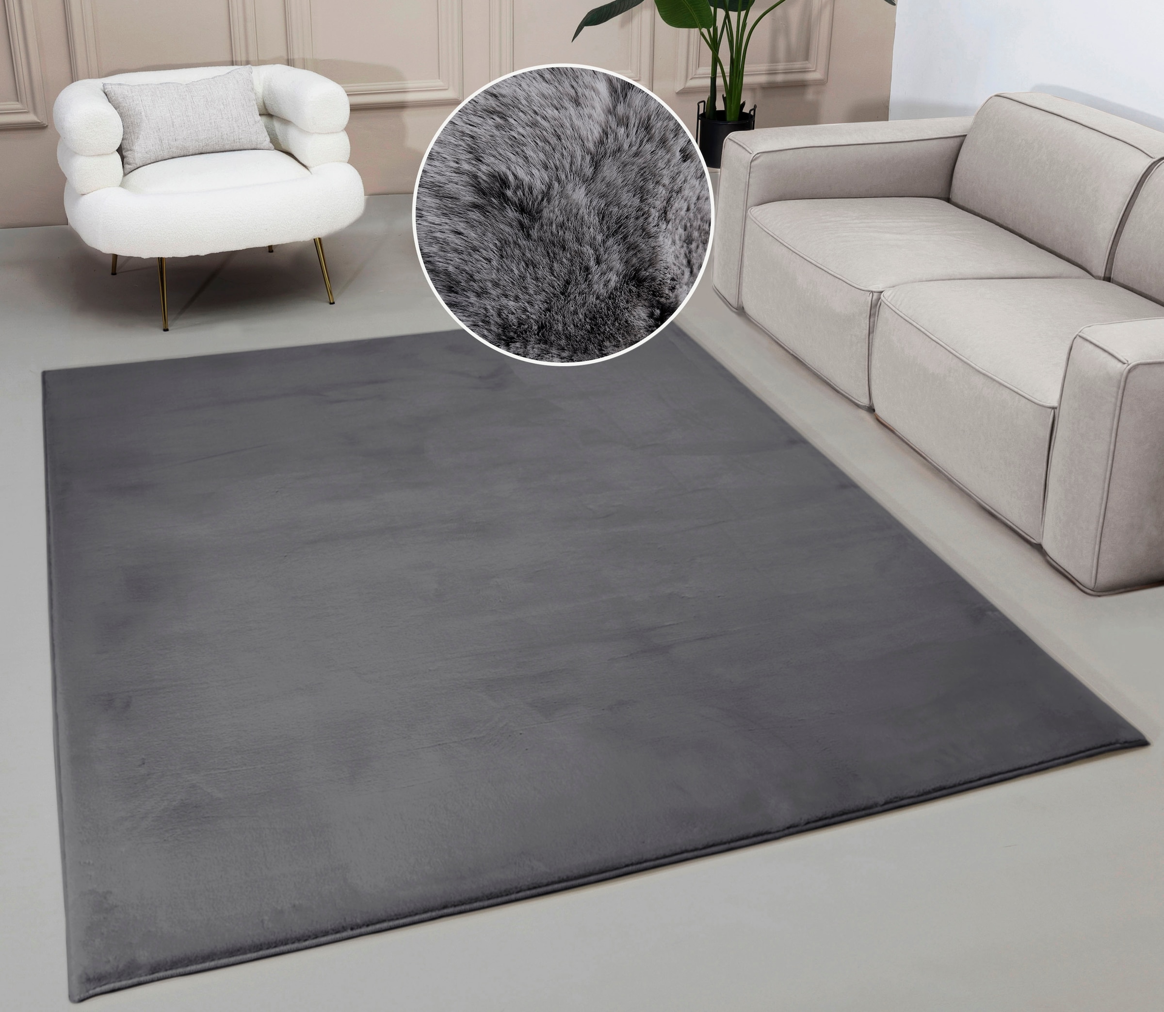 OTTO home Fellteppich "Balu, Kunstfellteppich, Modern, Langflor Teppich" re günstig online kaufen