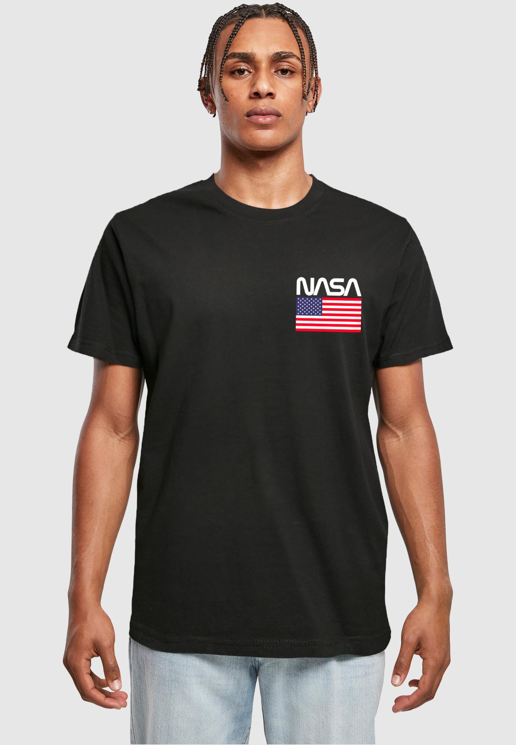 Merchcode T-Shirt »Merchcode Herren NASA - Stars and Stripes T-Shirt«, (1 tlg.)