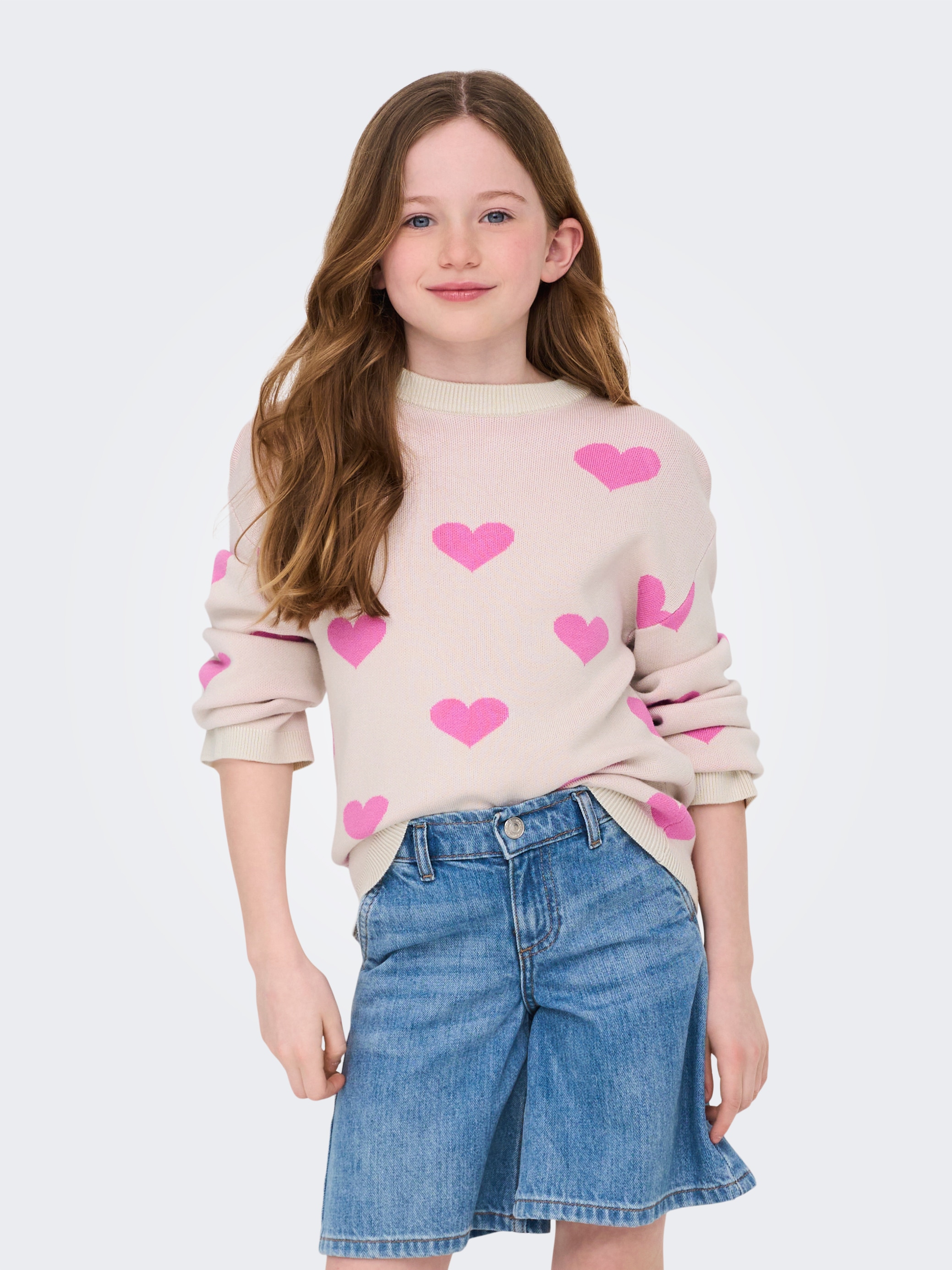 KIDS ONLY Rundhalspullover »KOGMONTANA LS JQ LOOSE O-NECK CP KNT«