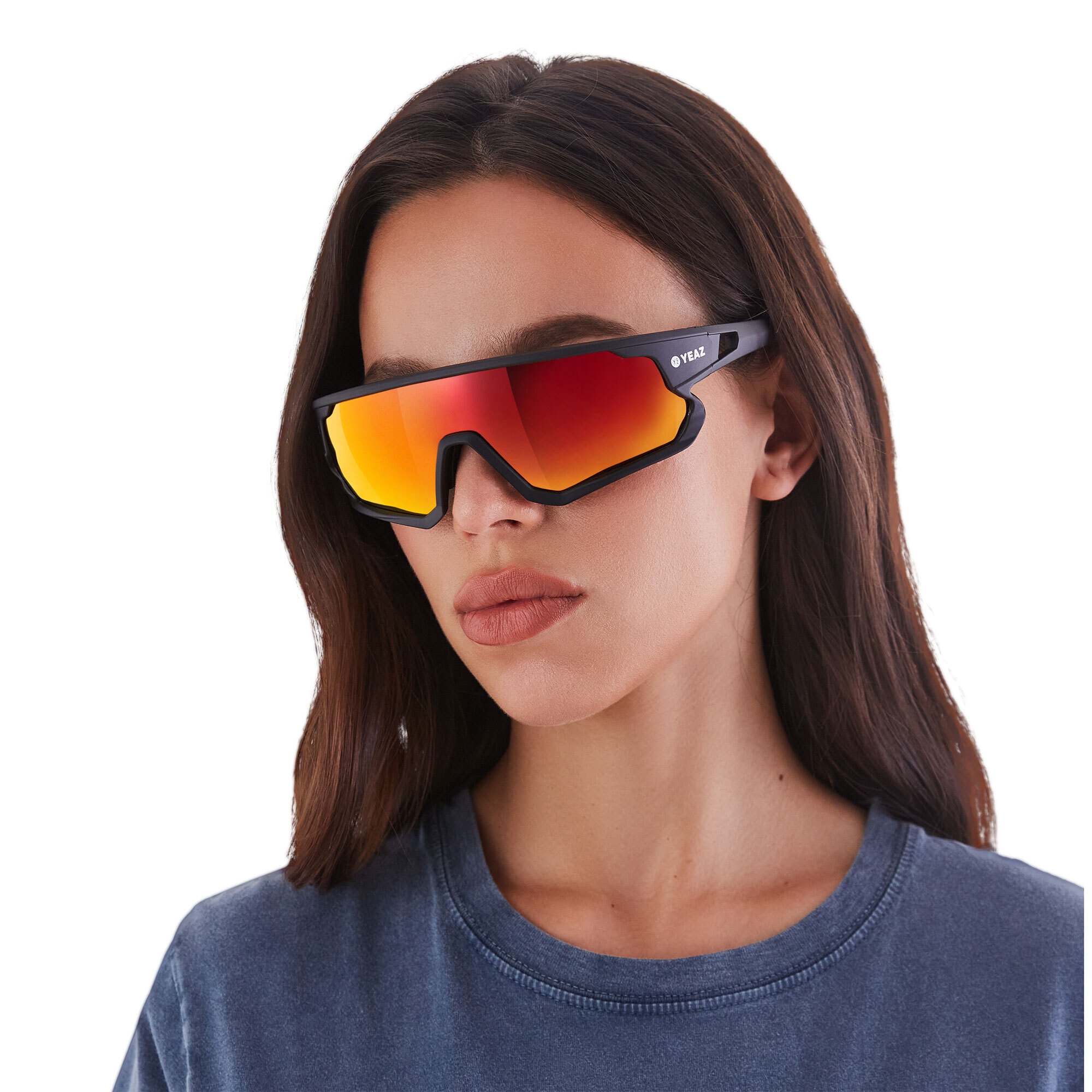 YEAZ Sportbrille »Sport-Sonnenbrille Black/Red SUNRISE«
