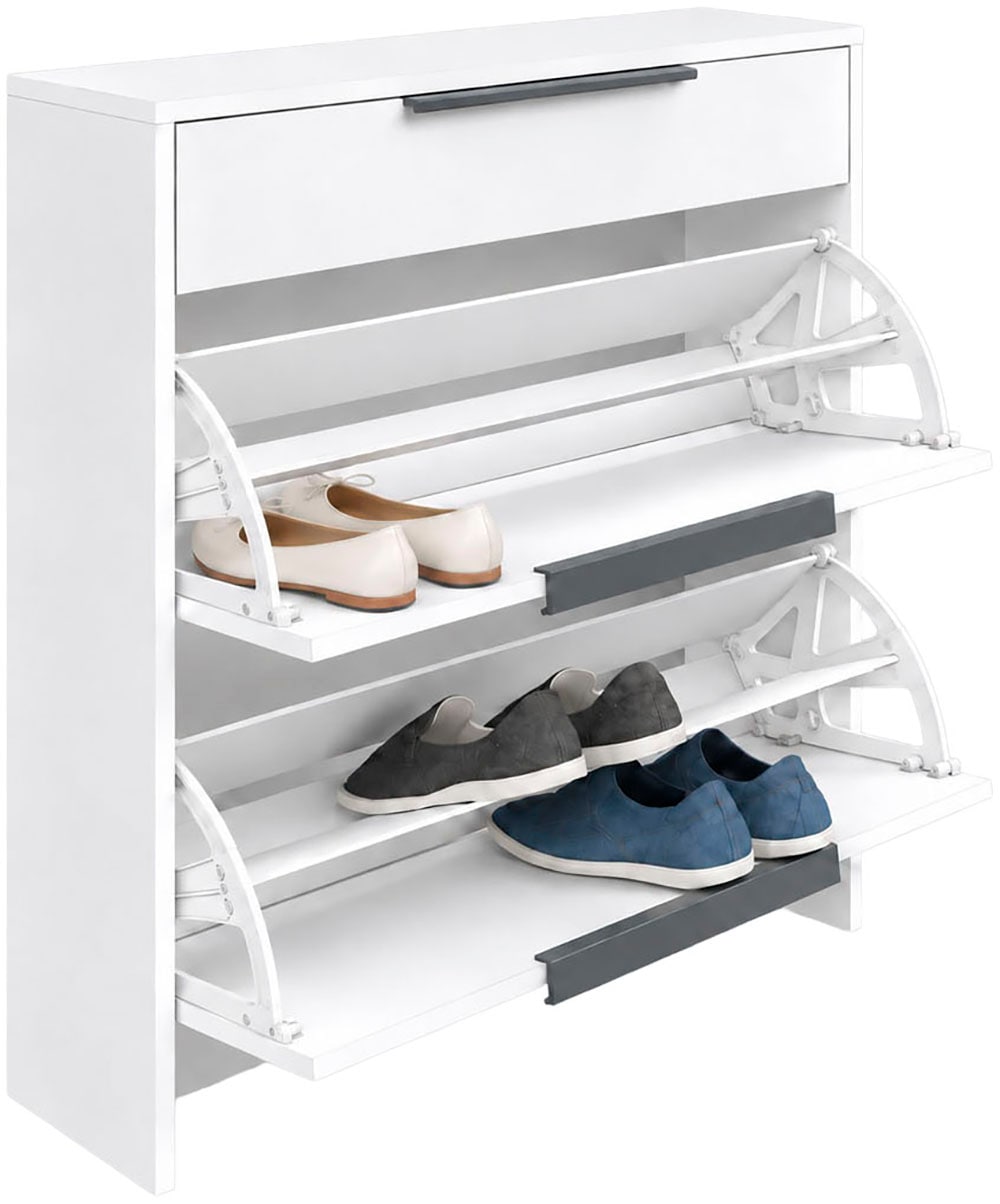 borchardt Möbel Hängeschuhschrank »Tom, Breite 89cm, bis Schuhgröße 44« Metallgriffe, 1 Schubfach, 2 Klappen