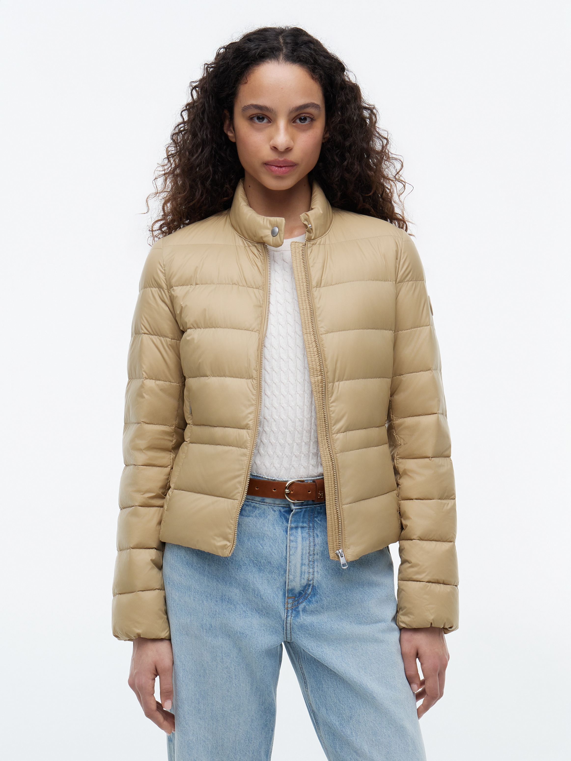 Tommy Hilfiger "LW DOWN PACKABLE JACKET" ohne Kapuze aus pflegeleichter Kunstfaser, leichte Steppqualität