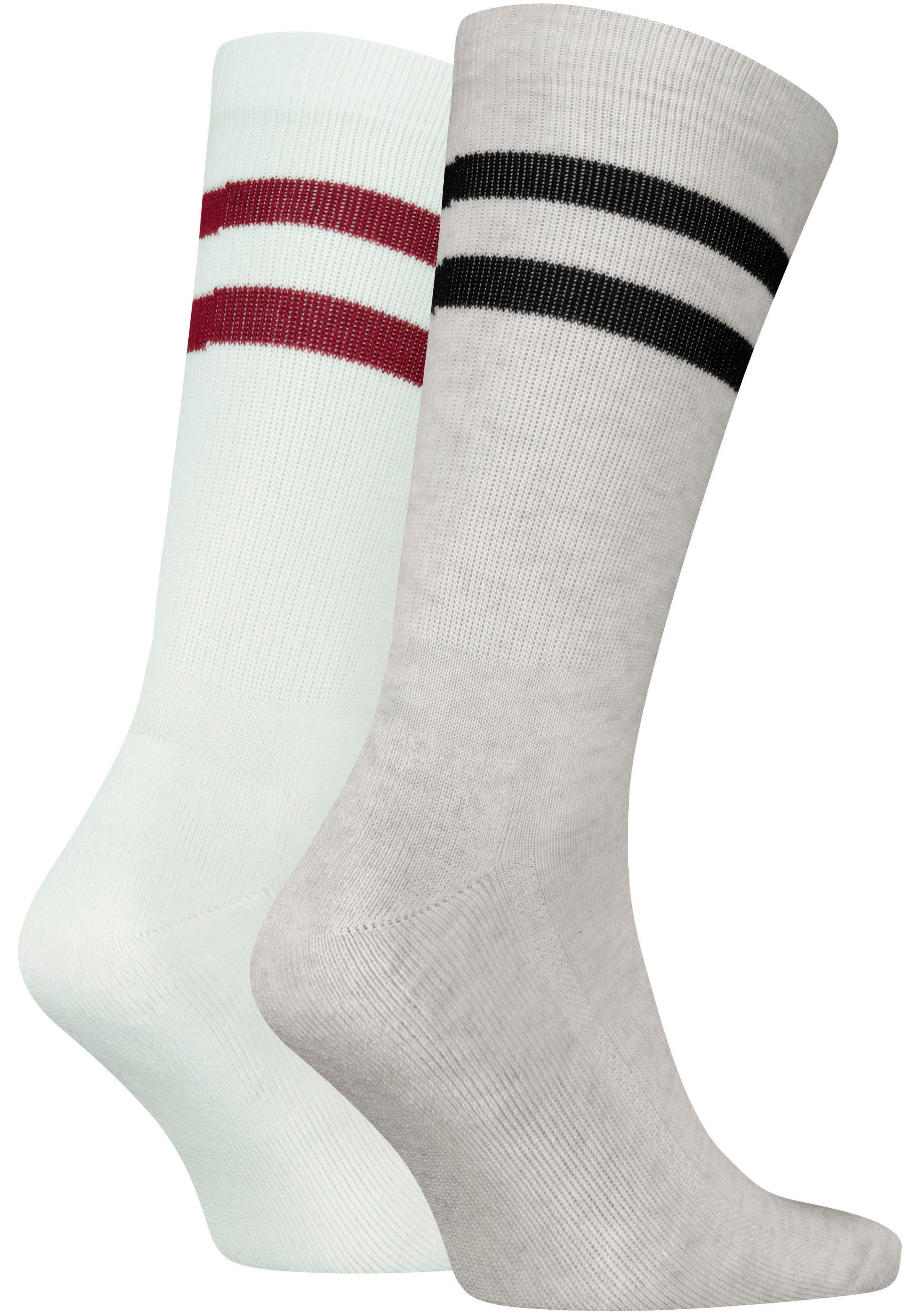 Levi's® Socken »LEVIS REGULAR CUT SPORT STRIPE 2P«, (2 Paar, 2er Pack), mit auffälligen Streifen