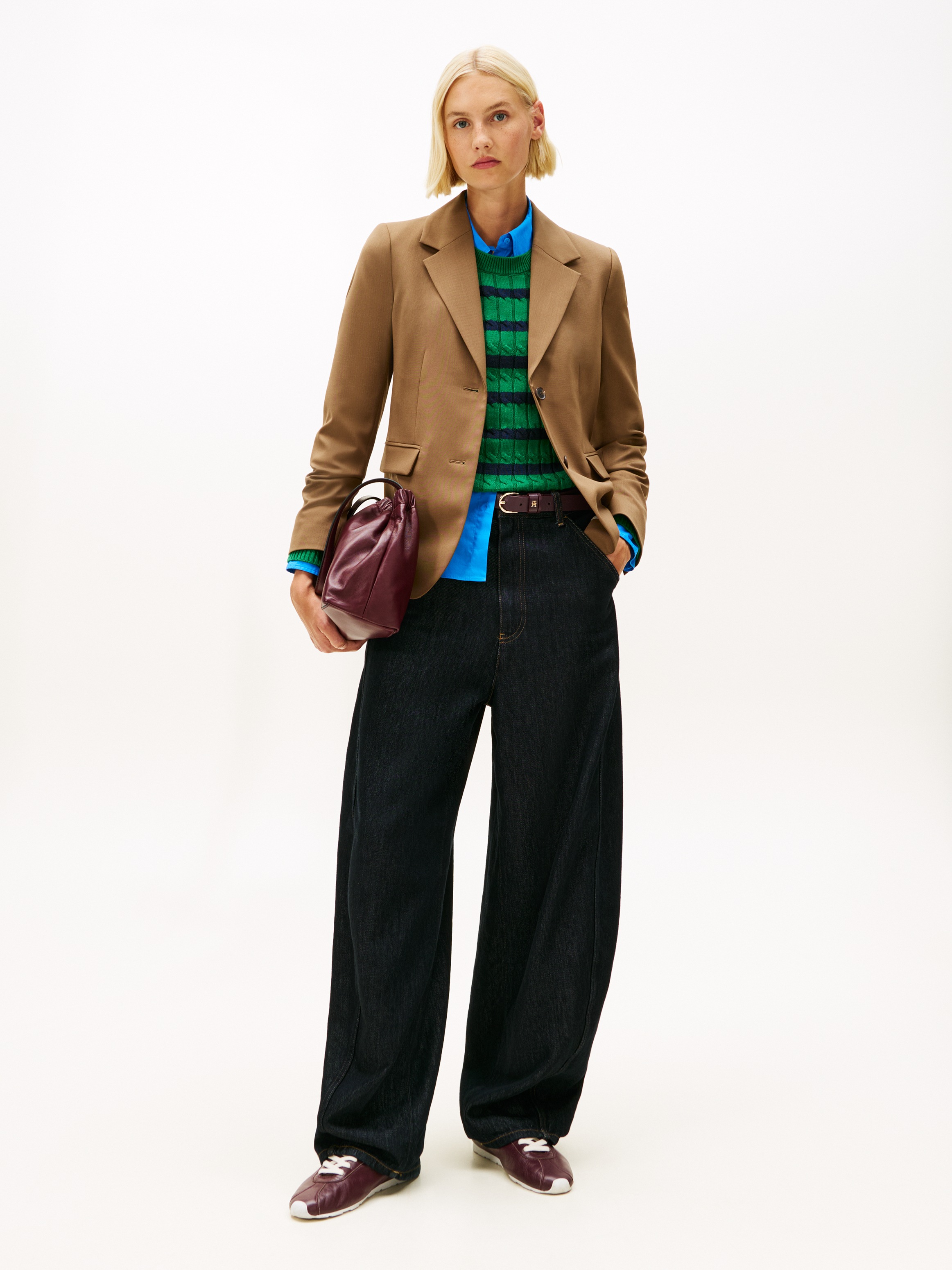 Thumbnail - Tommy Hilfiger Longblazer "TIMELESS WOOL REG STRT SB BLAZER" mit Wolle