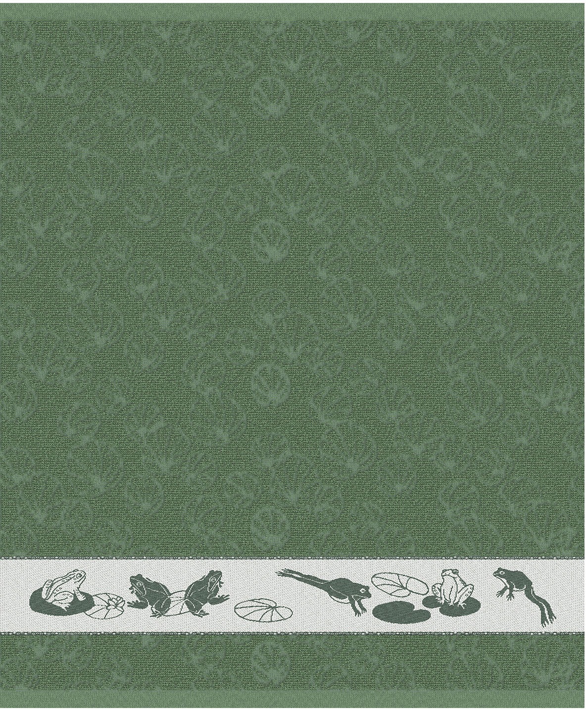 DDDDD Geschirrtuch „Froggy“, (Set, 4 tlg., Combi-Set: bestehend aus 2x Küchentuch + 2x Geschirrtuch) grün, weiß Rabatt: 44 %
