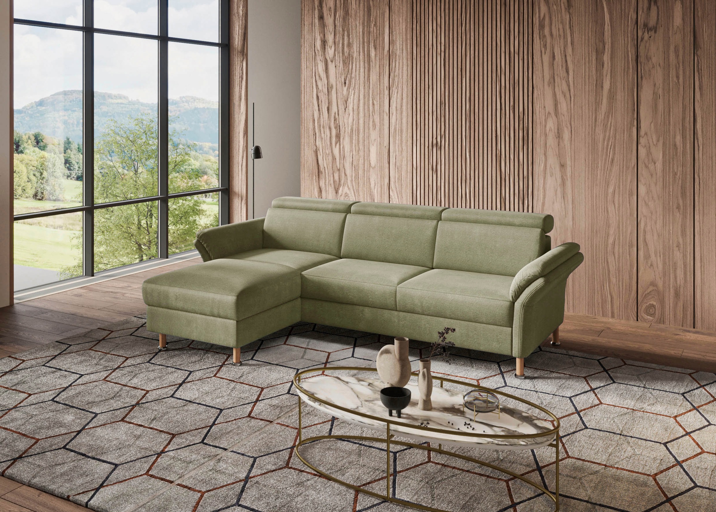 Home affaire "Calypso L-Form" mit motorischen Funktionen im Sofa und Recami günstig online kaufen