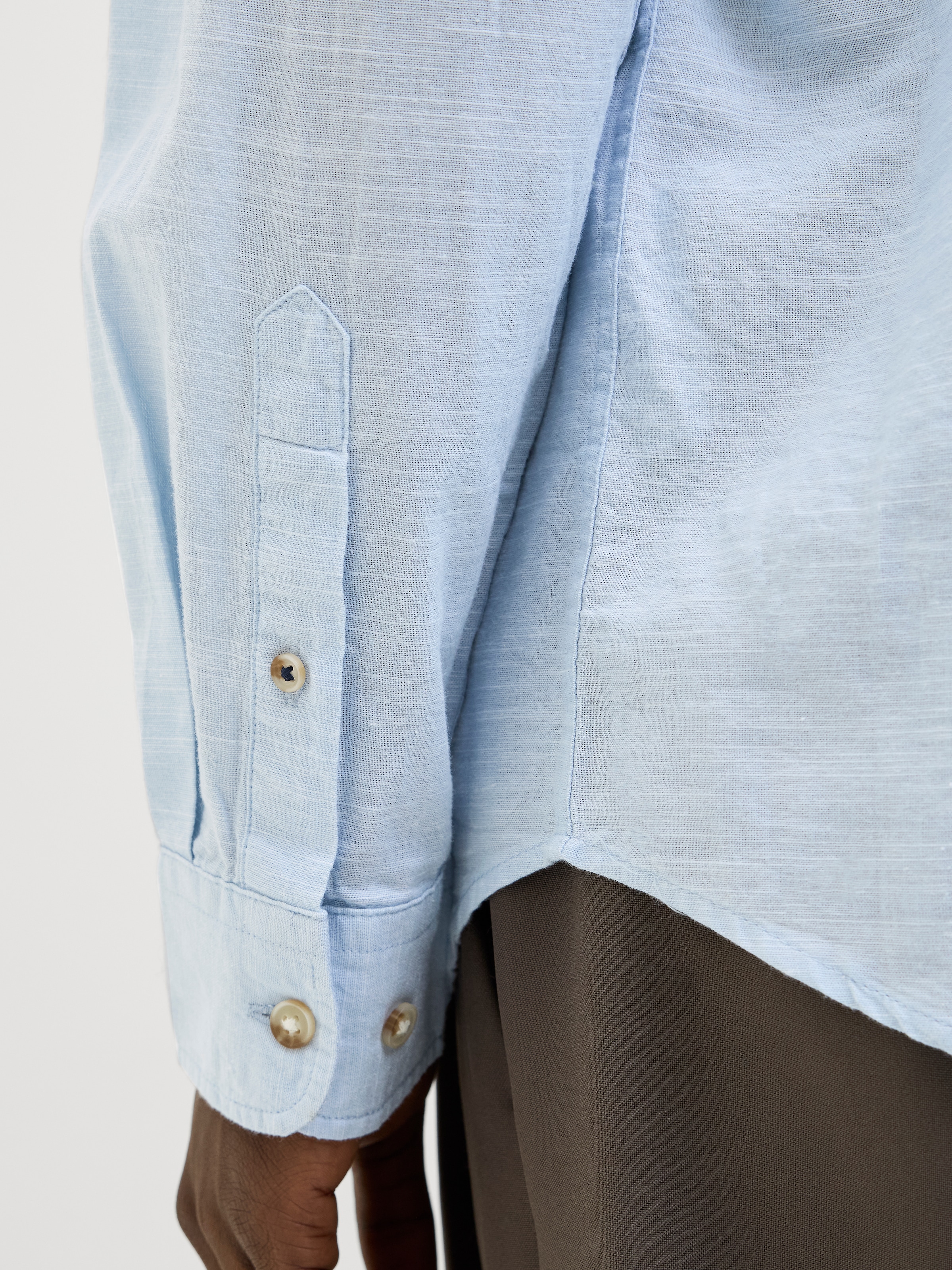 Jack & Jones Langarmhemd »JJESUMMER BAND SHIRT LS SN«, mit Bandkragen