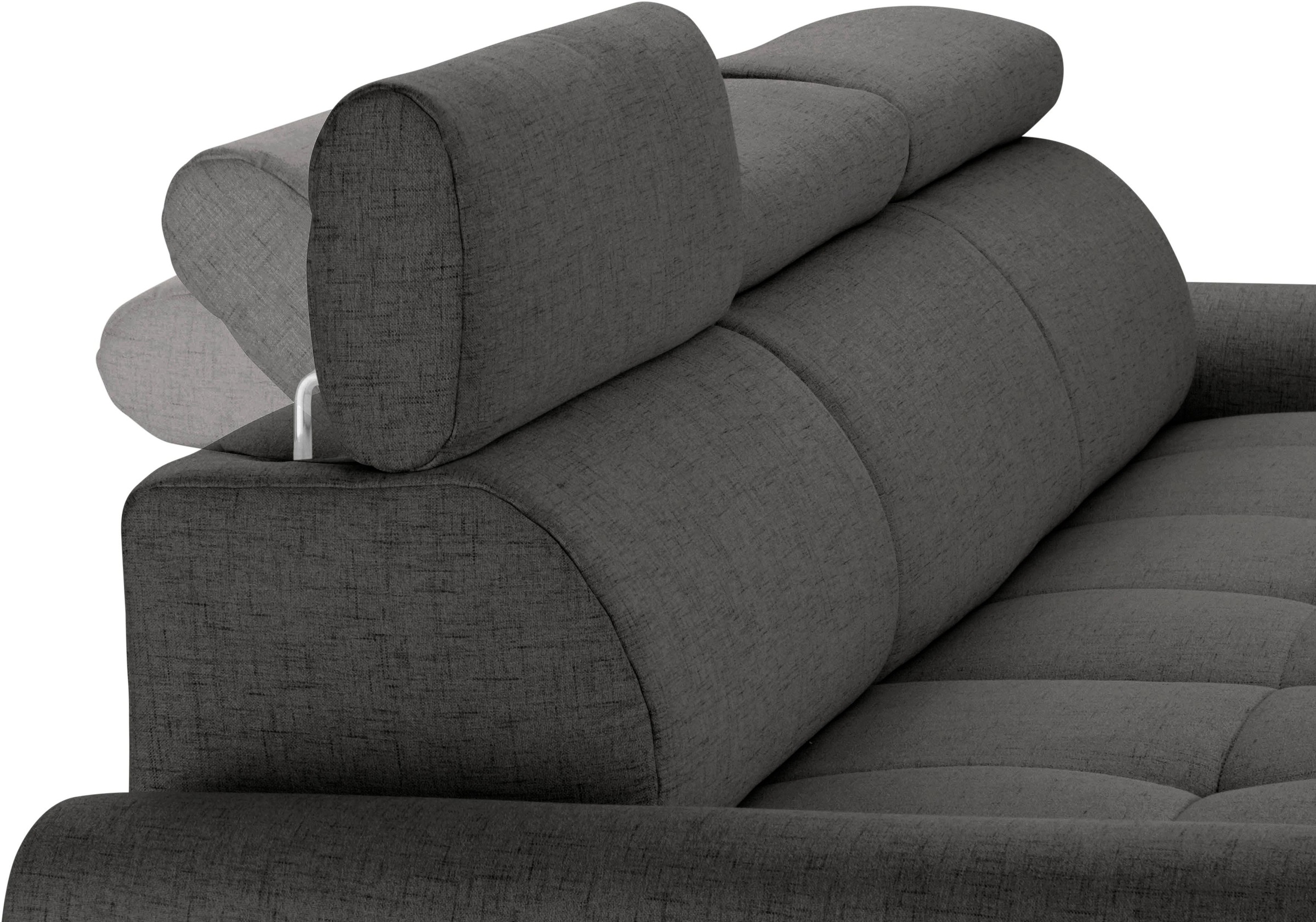 Thumbnail - sit&more Ecksofa "Riva L-Form" inklusive Kopteilverstellung, wahlweise mit Bettfunktion