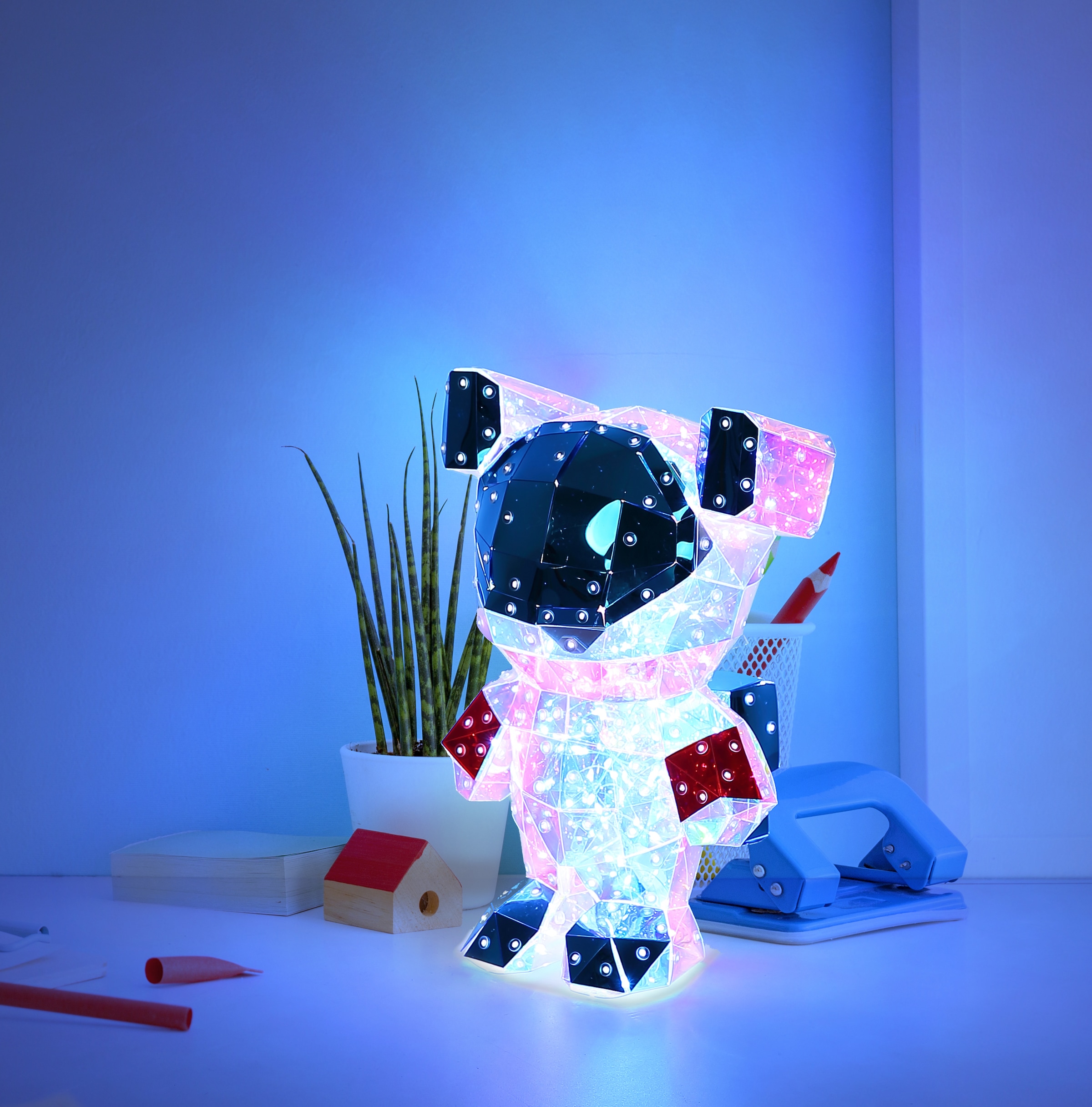 GLOBO LIGHTING Tischleuchte »BRONDAR« LED-Modul 1 Stk. Kaltweiß Tischlampe Nachttischlampe Deko-Tischleuchte Schlafzimmer