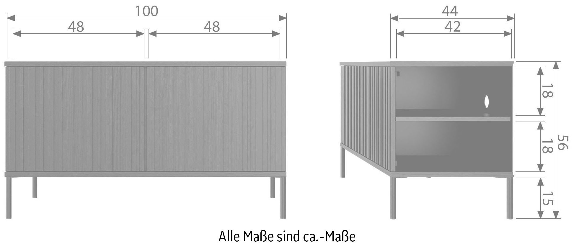 WOOOD TV-Schrank »New Gravure«