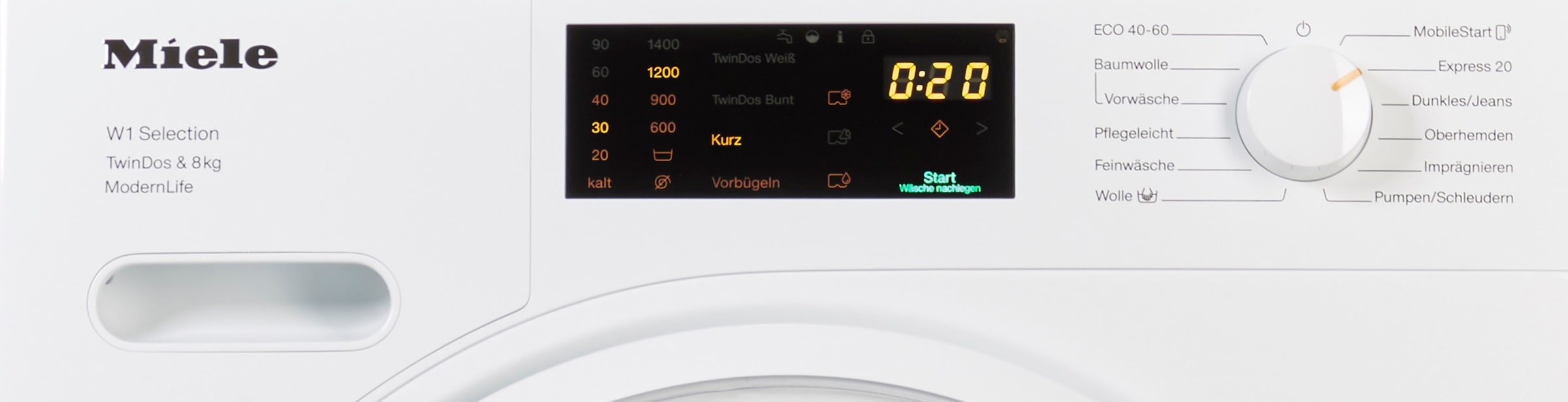 Miele Waschmaschine »WSD663 WCS TDos WCS zur 8kg«, WSD663 8 automatischen U/min, | & BAUR ModernLife, 1400 kg, Waschmitteldosierung TDos&8kg, TwinDos