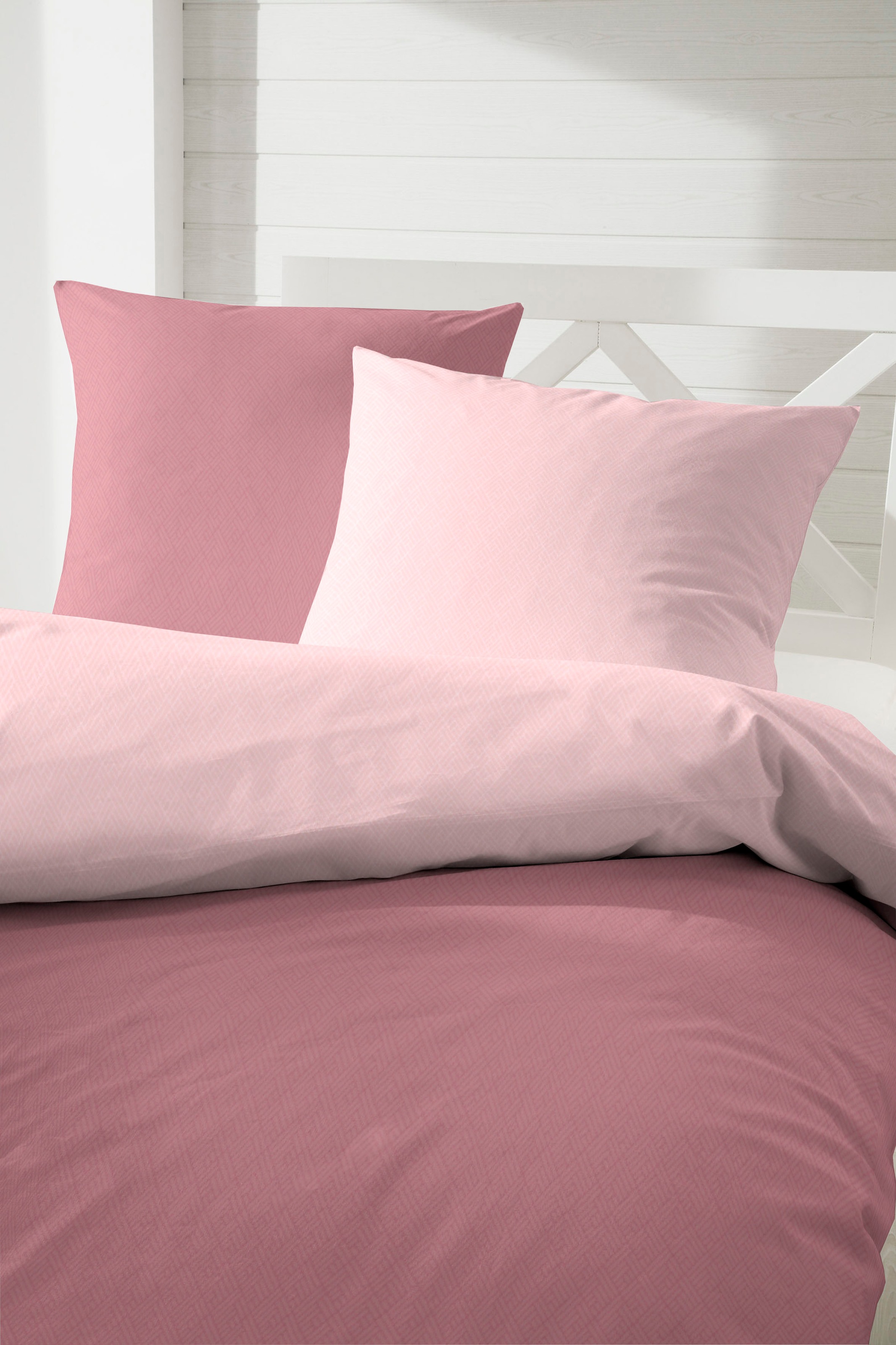 Primera Wendebettwäsche "Kate" 3 Stk. mit Two-Tone-Optik, feines Grafik-Mus günstig online kaufen