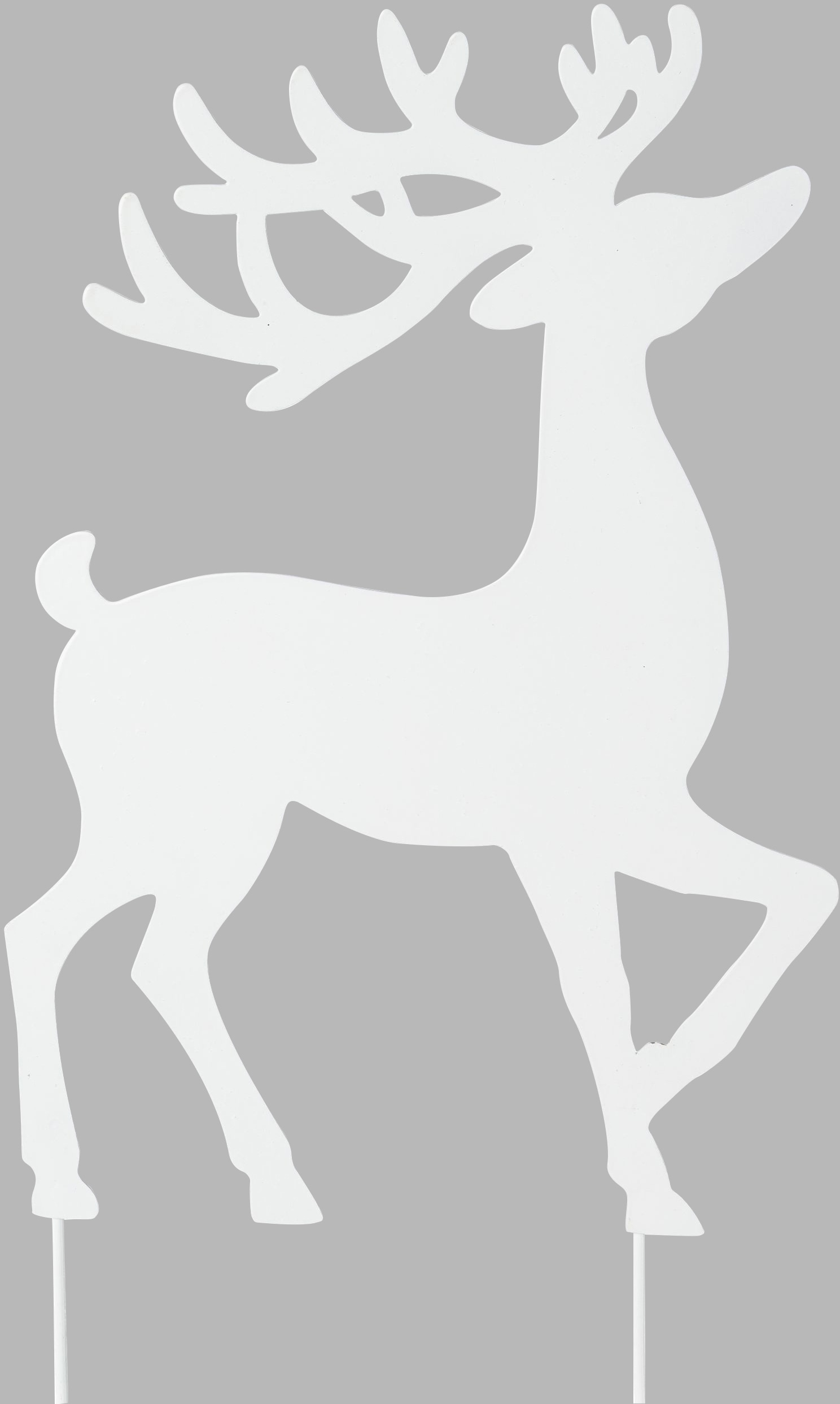 Creativ deco Weihnachtsfigur »Weihnachtsdeko«, (2 St.), Hirsch zum Stecken