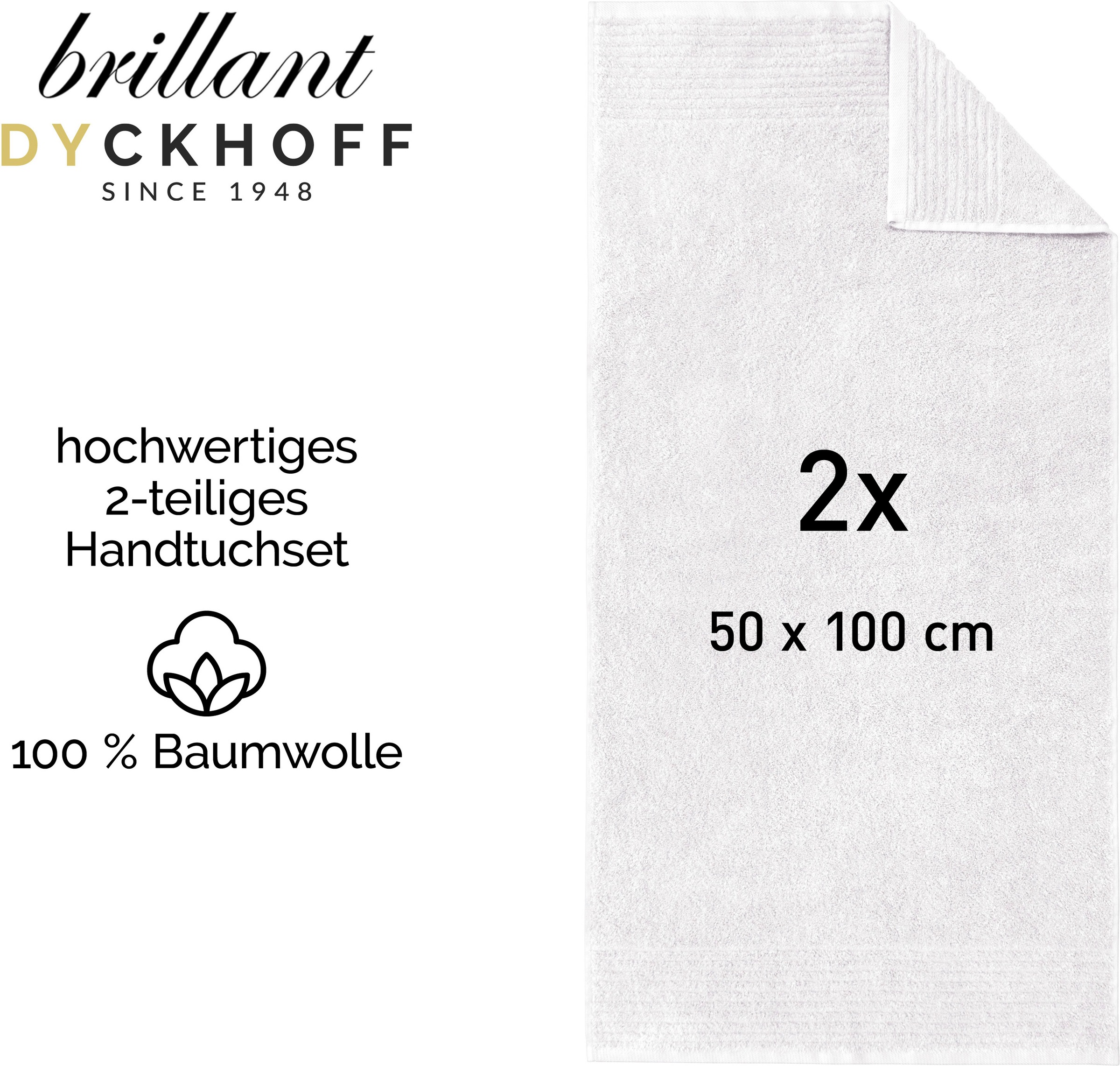 Dyckhoff Handtücher »Brillant« feine Streifenbordüre