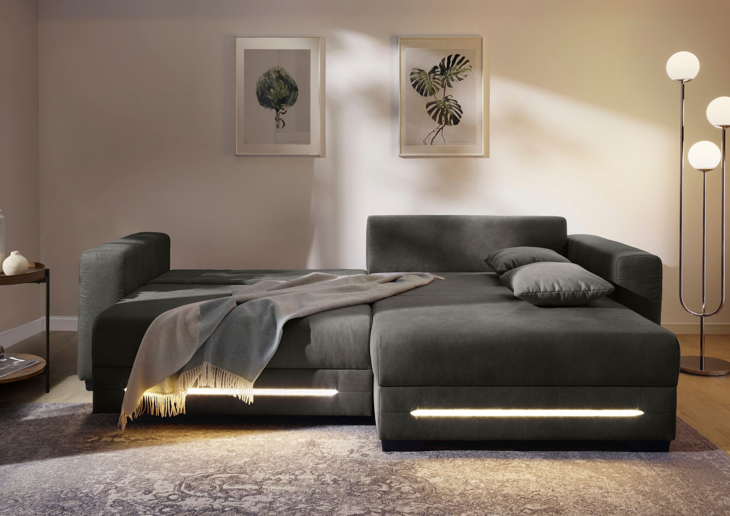 Jockenhöfer Gruppe Ecksofa "Spotlight, L-Form, mit dimmbarer LED-Beleuchtun günstig online kaufen
