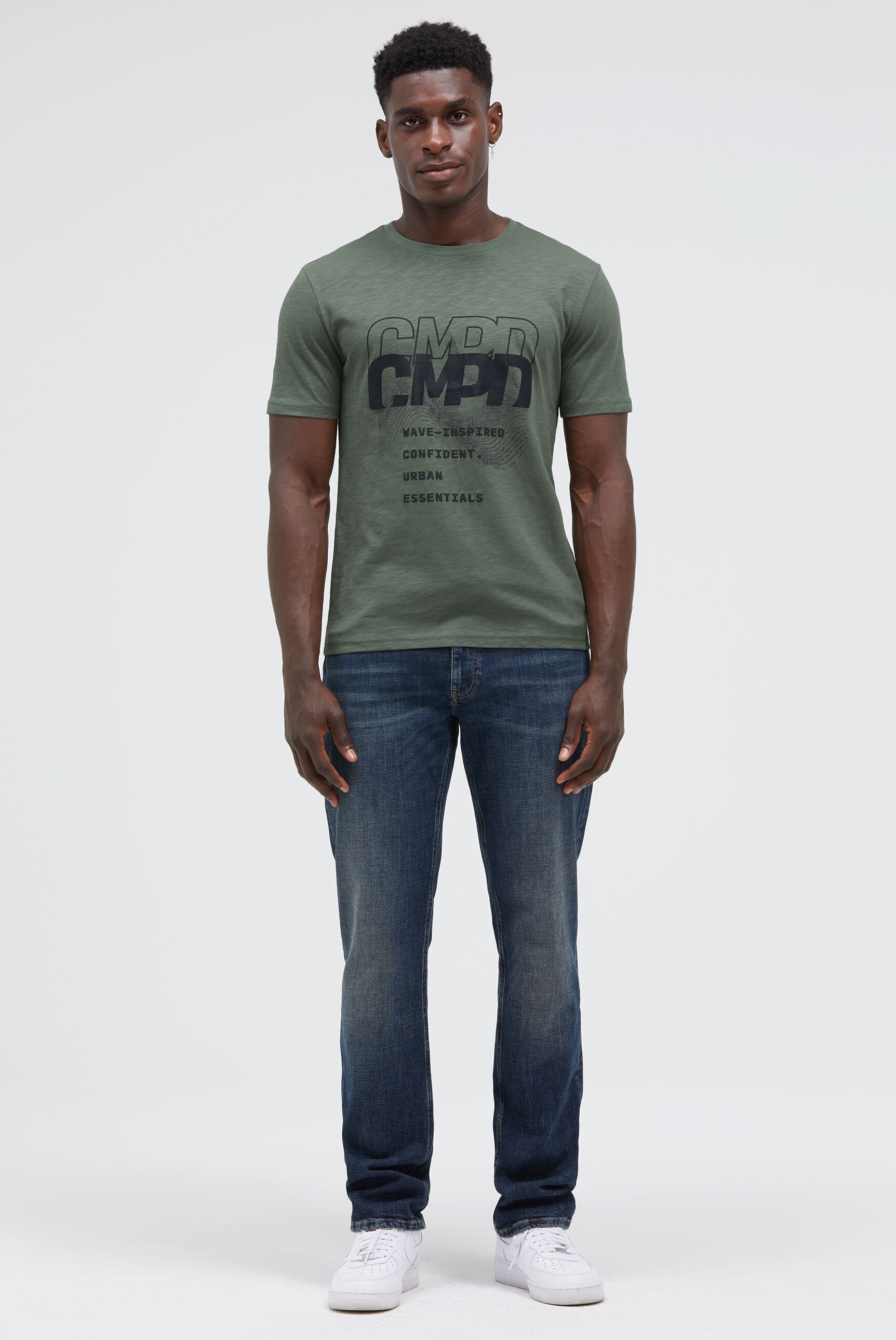 CMPD Rundhalsshirt, aus Baumwolle