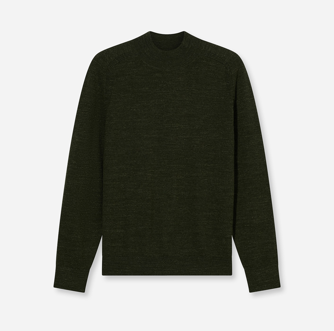 OLYMP Rundhalspullover »Rundhals« in melierter Optik