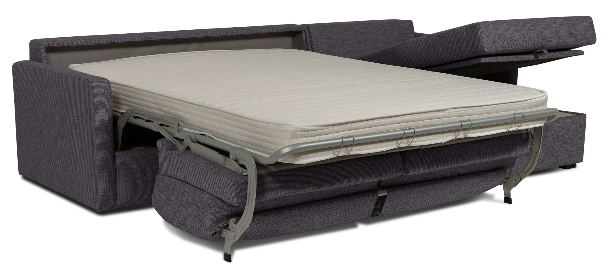 Places of Style Schlafsofa »GOLDPOINT Ecksofa 264 cm, Liegefläche (140/200cm), L-Form,«, Bettfunktion, Bonell-Federkernmatratze und Dauerschläfer-Funktion