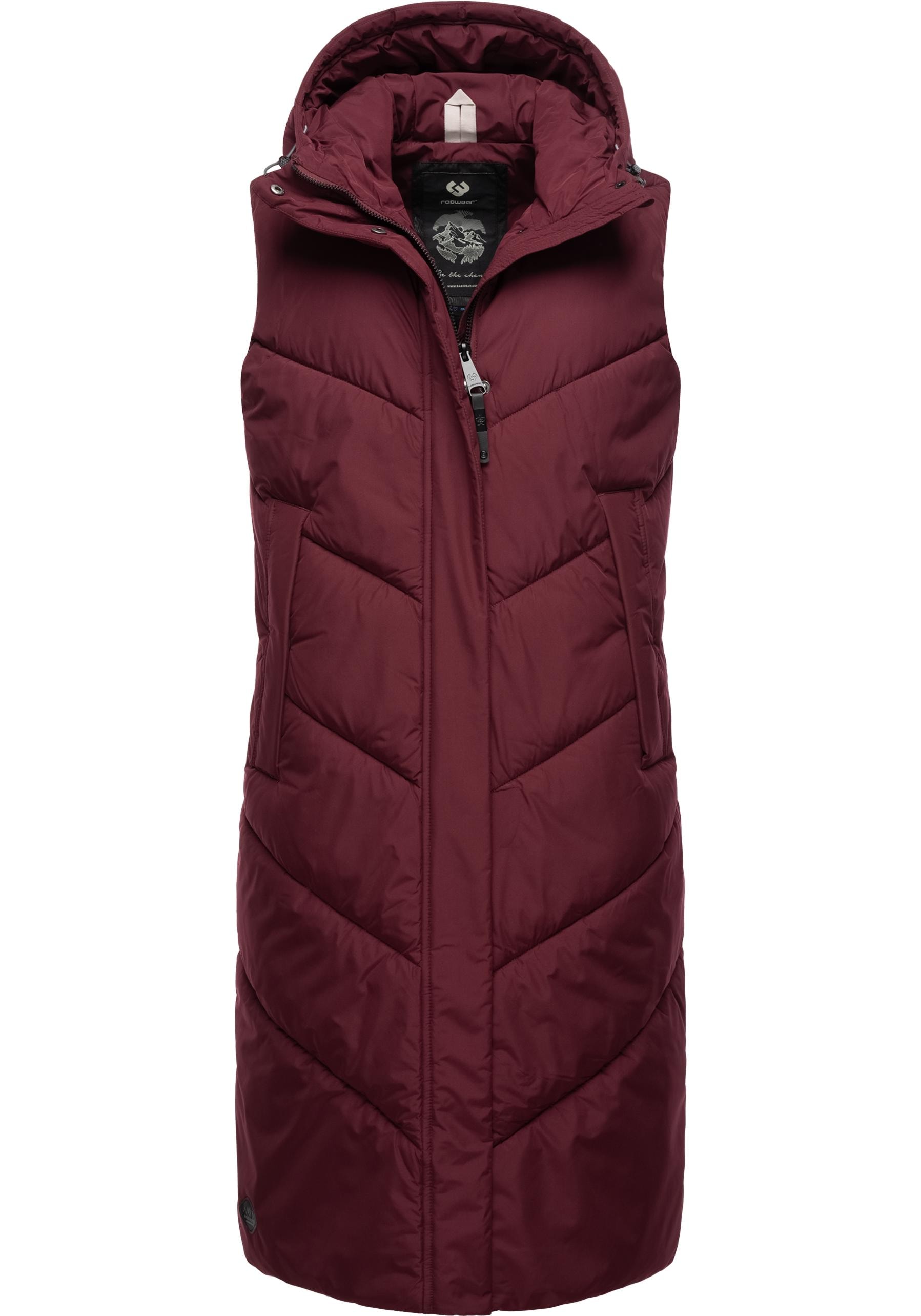 Ragwear Steppweste »Suminka Vest«, Stylische, lange Damen Winterweste für  bestellen | BAUR | Steppwesten