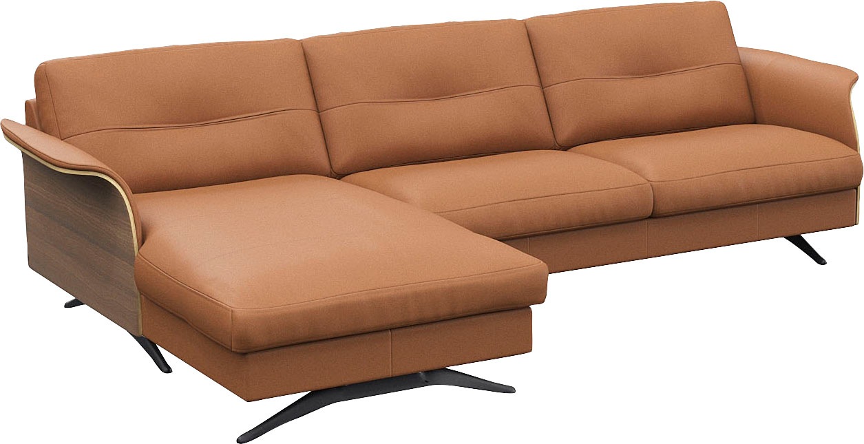 FLEXLUX Ecksofa »Glow, super bequem durch hochwertigem Sitzaufbau mit Federkern, L-Form«, Modernes skandinavisches Design