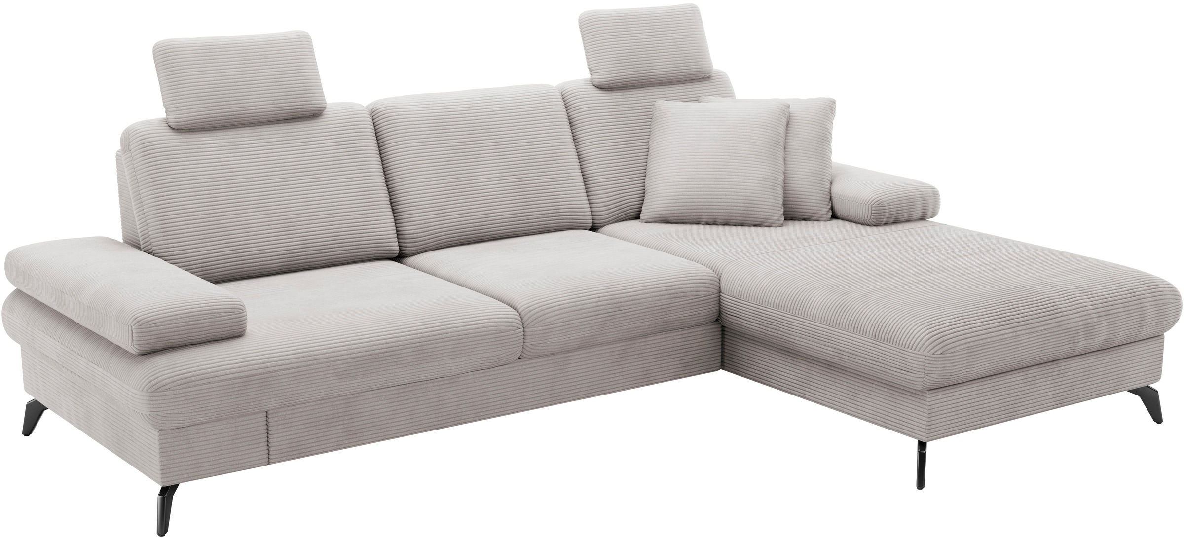 sit&more Ecksofa »Morris Jubi, L-Form«, inkl. Armteilfunktion und 1 Zierkissen, wahlweise mit Bettfunktion