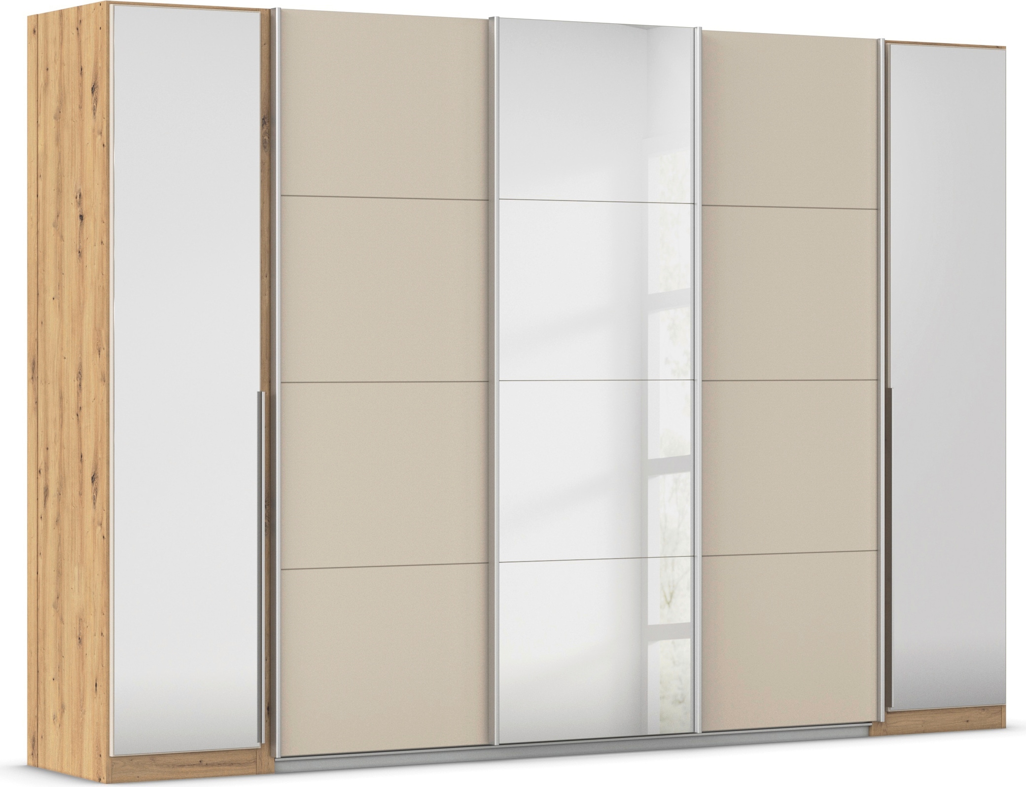 OTTO home 1100000002199 "Dreh-/Schwebetürenschrank Kleiderschrank Familie, Agordo" (B/H/T ca. 301x210X62cm, viele Farben & auch mit Spiegeln erhältlich)