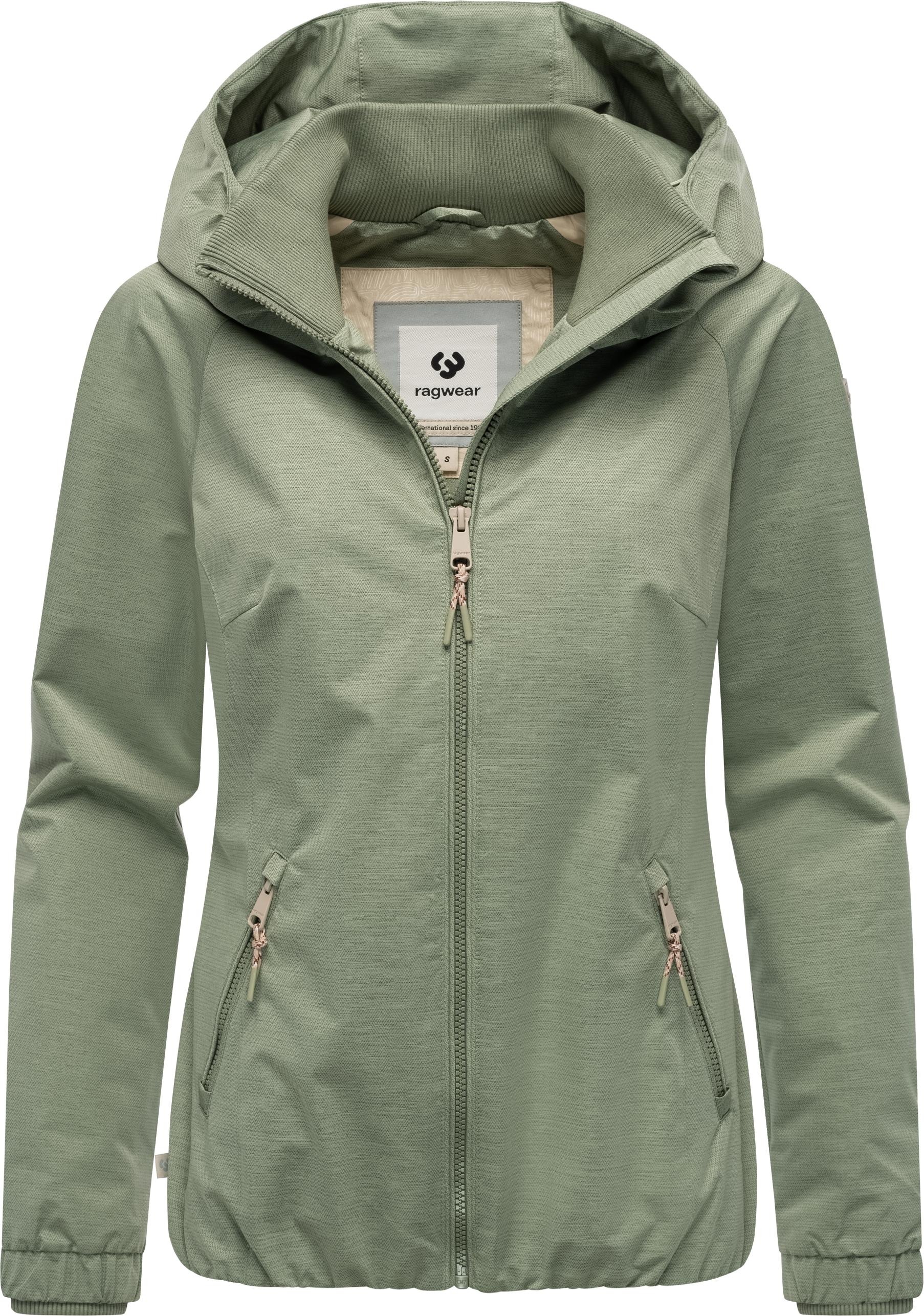 Ragwear Outdoorjacke »Dizzie Tech«, mit Kapuze, Wasserdichte Damen Übergangsjacke mit großer Kapuze