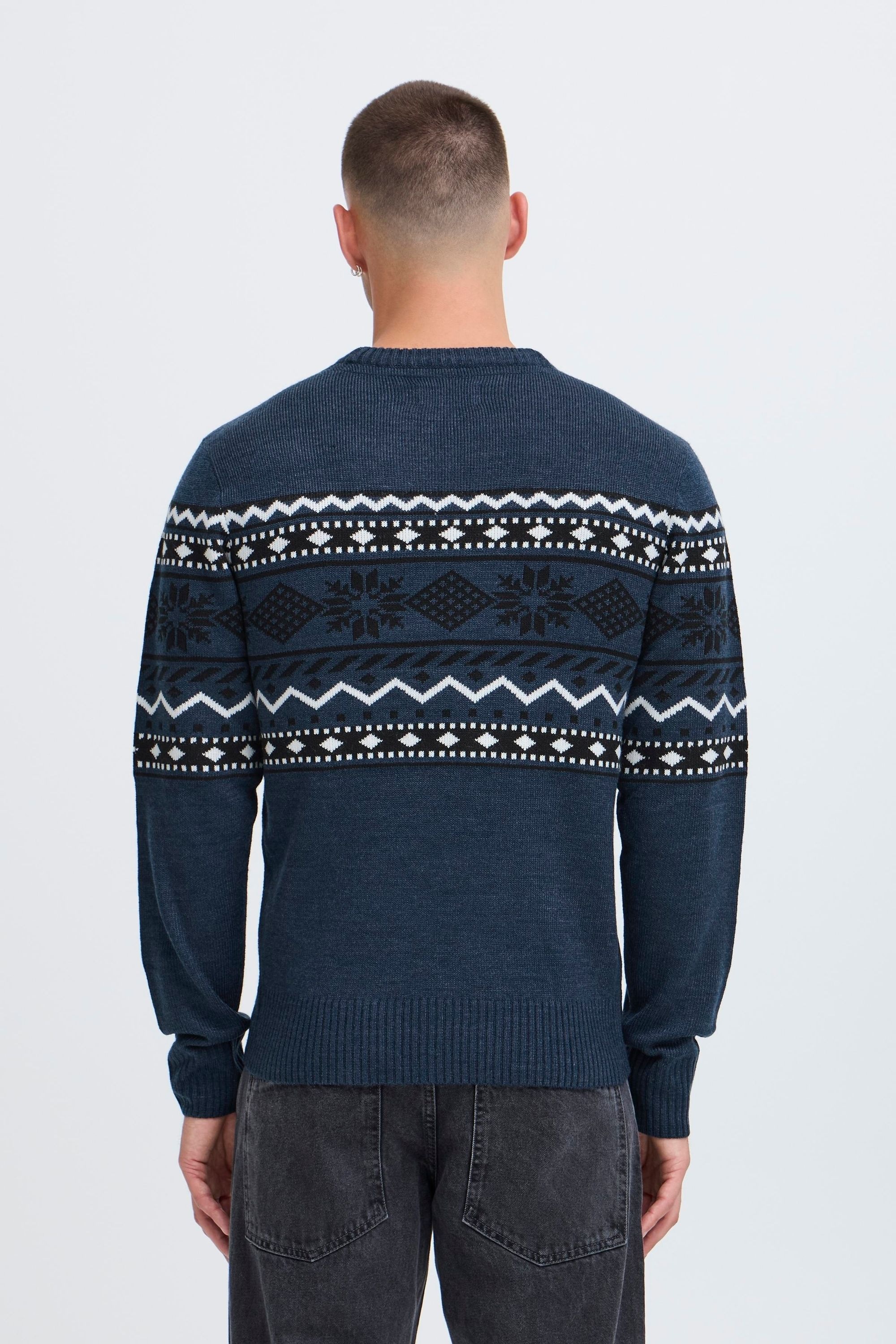 BLEND Strickpullover BHNohr Men's Sweater Blue 3XL 3