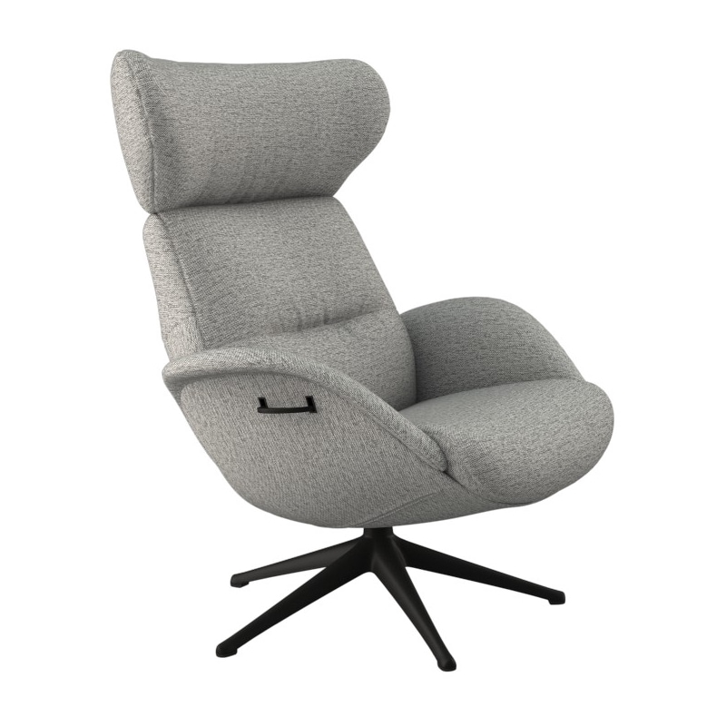 FLEXLUX Relaxsessel »Relaxchairs More«, Premium Komfort, Rücken- & Kopfteilverstellung, drehbar, Fuß schwarz