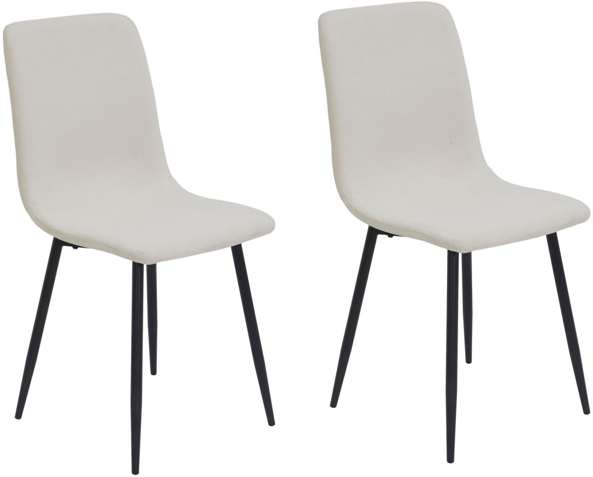 HELA 4-Fußstuhl "LEIPZIG", (Set), 2 St., Microfaser-Cord, 4-Fuß,Rundrohrges günstig online kaufen