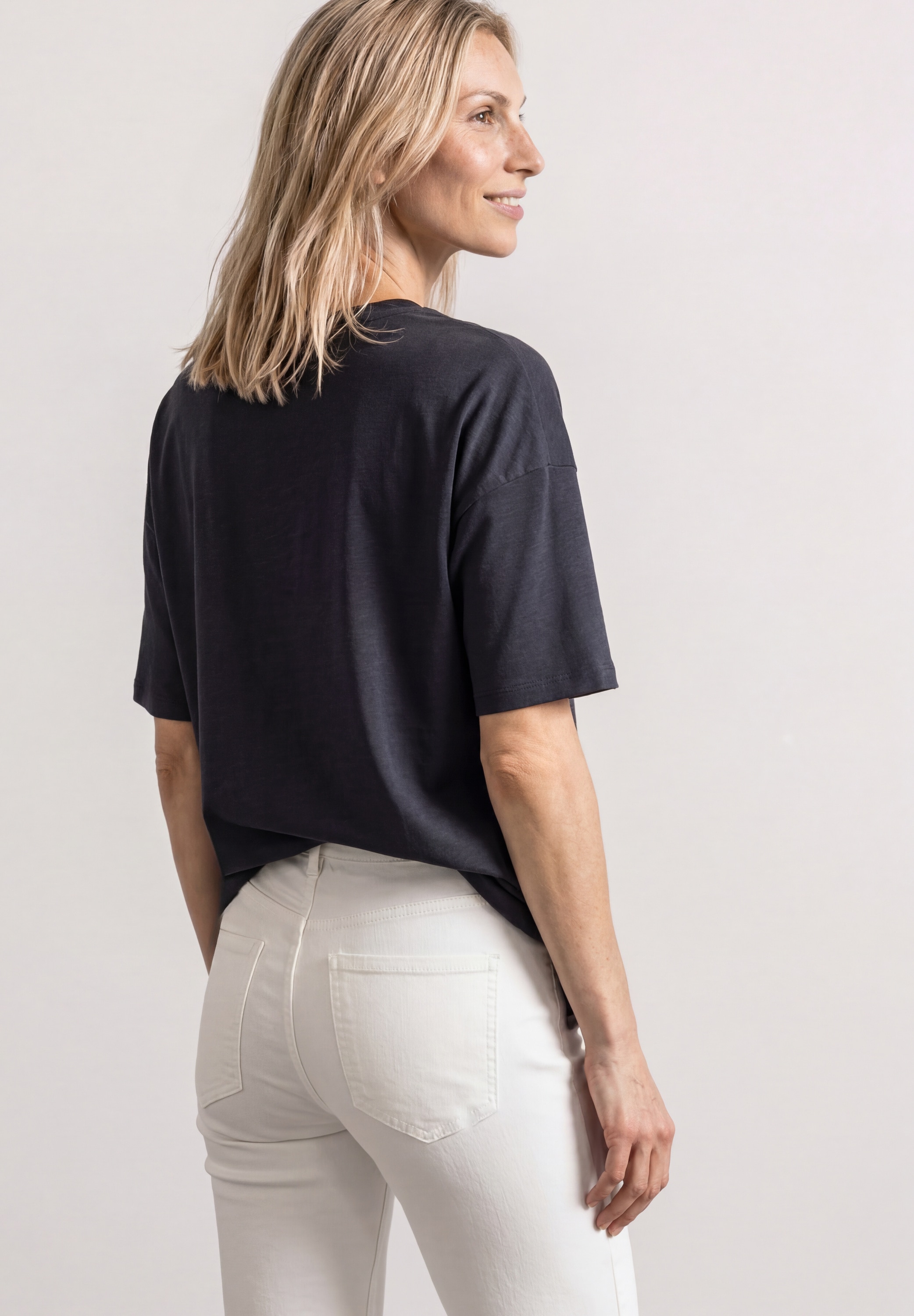 STREET ONE T-Shirt mit Rundhalsausschnitt