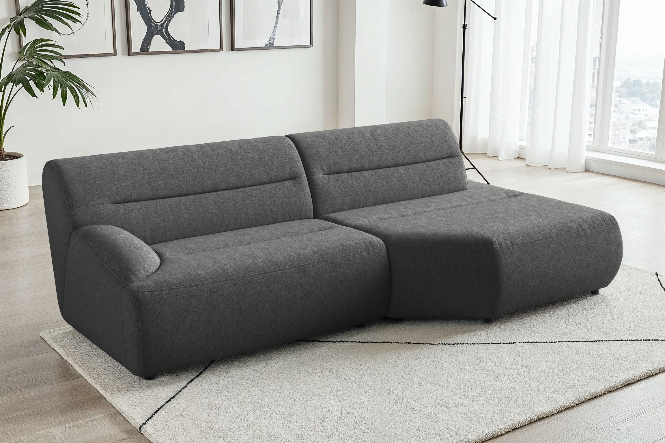 sit&more Ecksofa »Scrabble« Modernes Design in verschiedenen Stoffarten