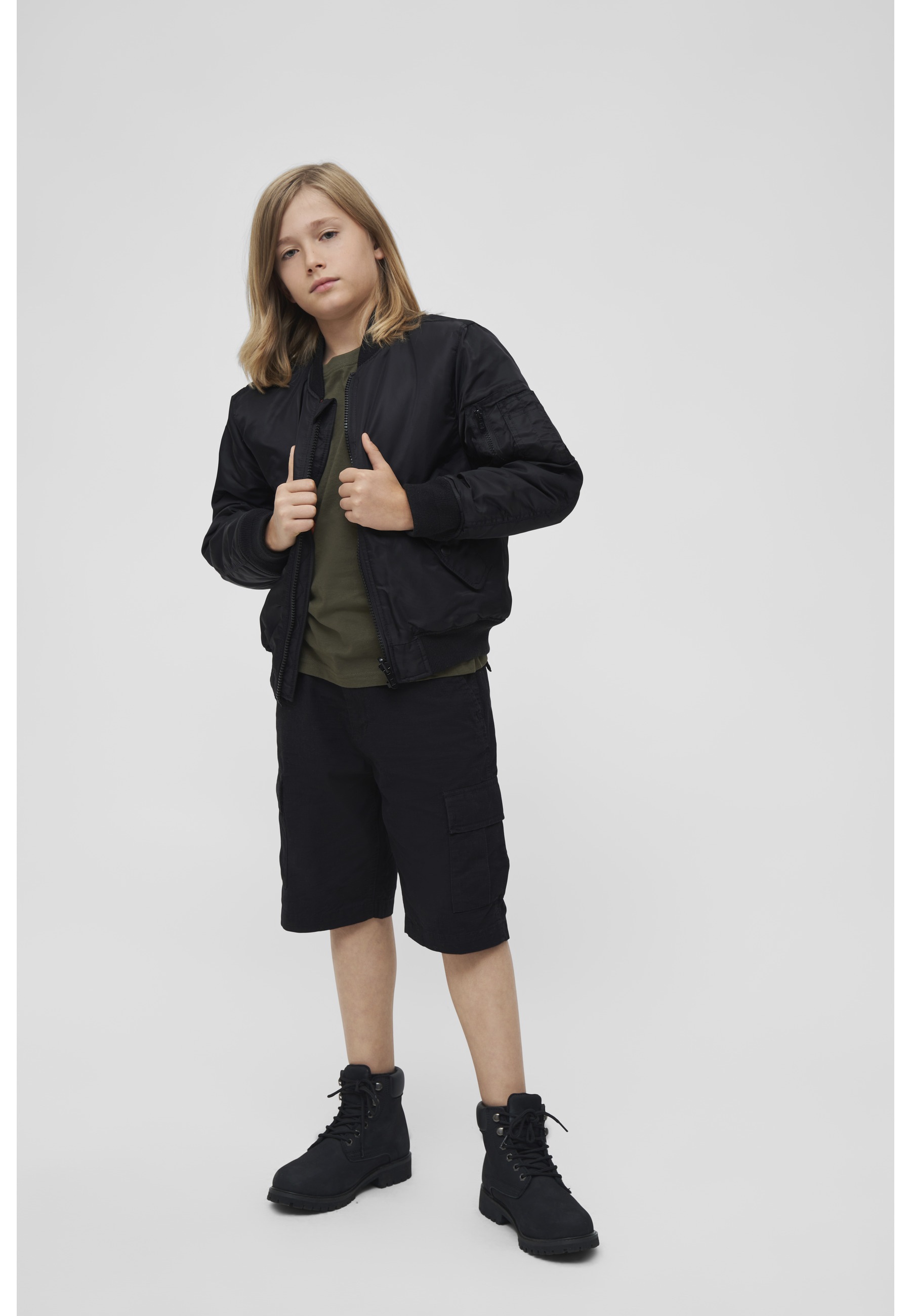 Brandit Anorak »Brandit Herren Kids MA1 Jacket« 1 Stk. tlg. ohne Kapuze