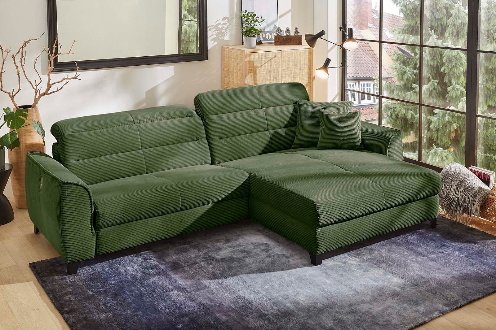 Jockenhöfer Gruppe Ecksofa »Double One L-Form«, mit 2x 120cm breiten, elektromotorischen Relaxfunktionen