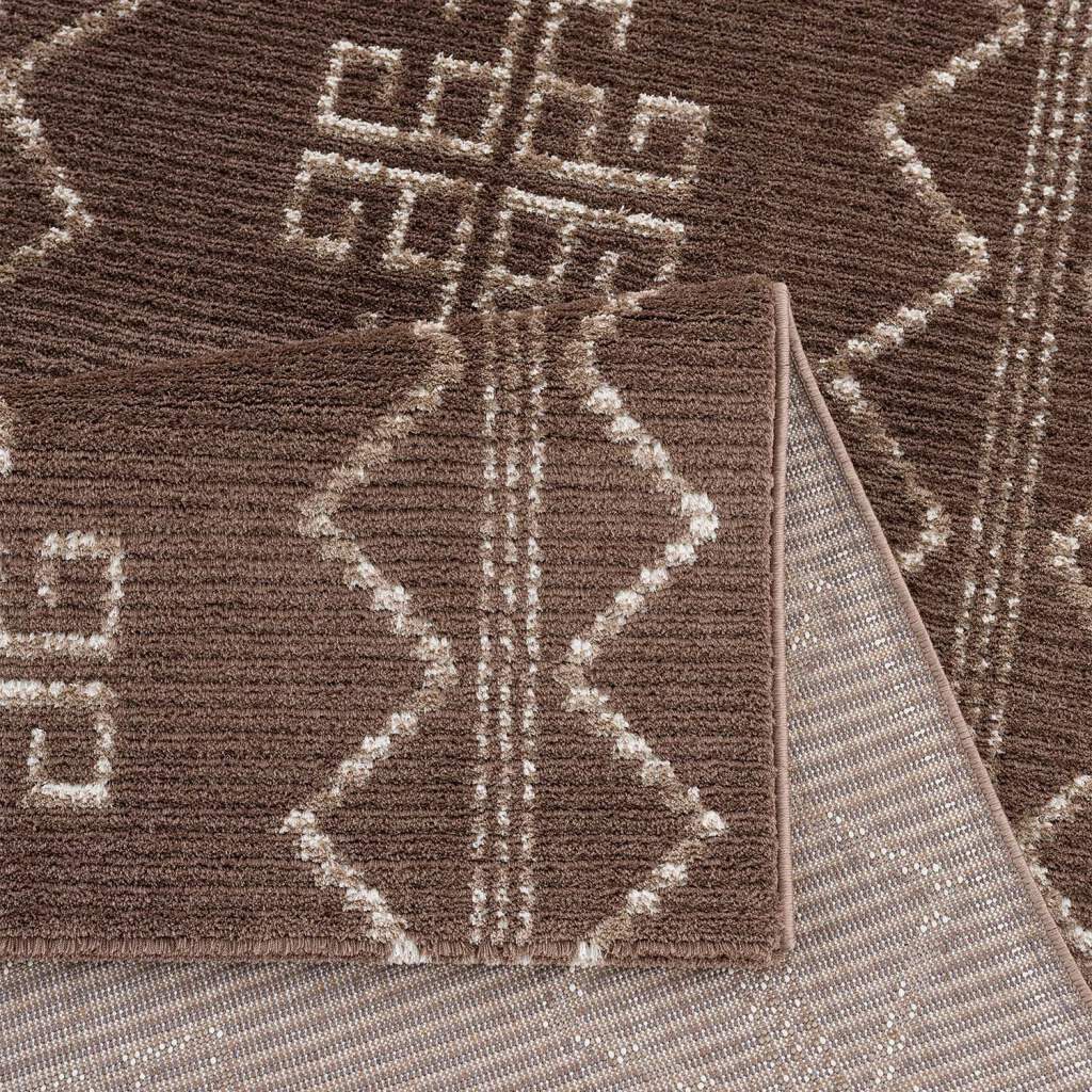Carpet City Teppich »April 0608«, rechteckig, 10 mm Höhe, Läufer, weich durch Microfaser, Boho Ethno Look, Wohnzimmer
