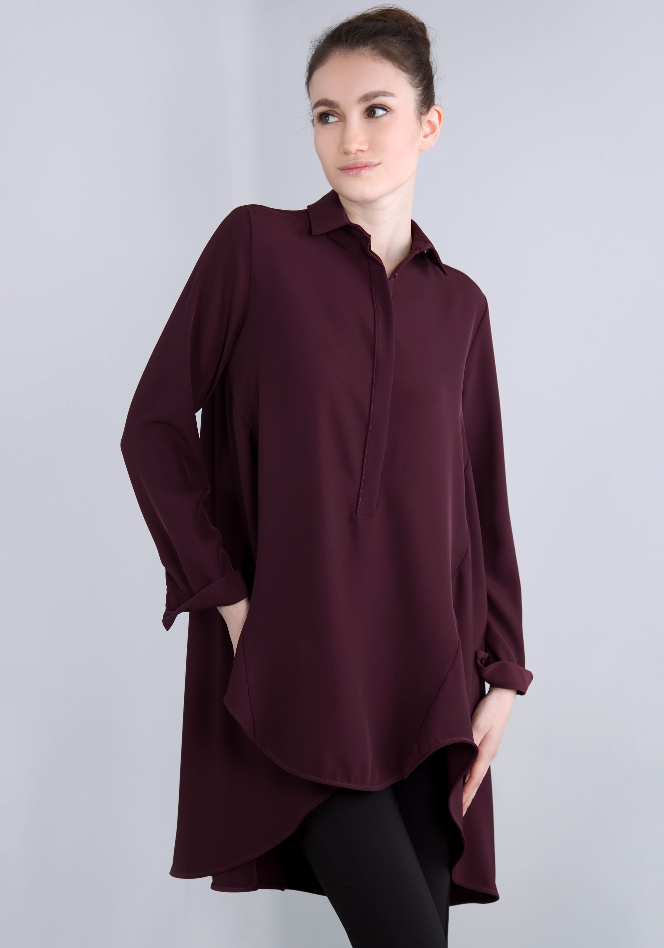 IMPERIAL Longbluse, in knitterarmer Qualität mit Stretch