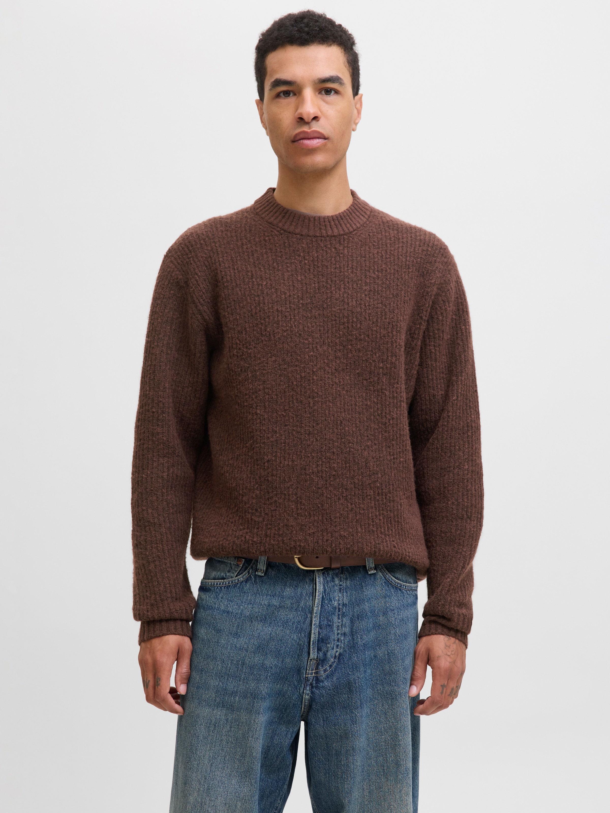 Jack & Jones Strickpullover "JORYORK OLLIE KNIT CREW NECK" günstig online kaufen
