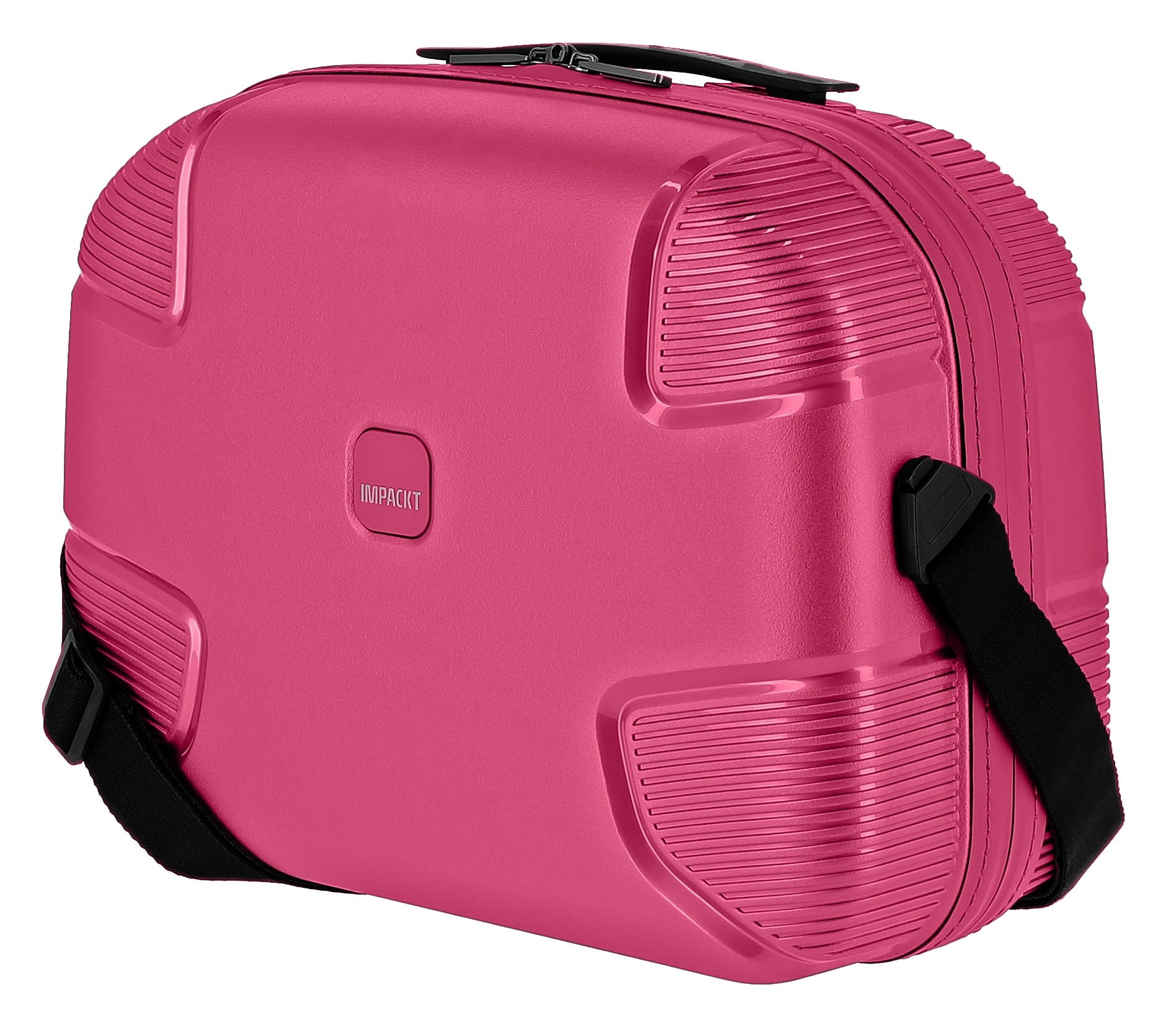 IMPACKT Beautycase »IP1«, Kulturbeutel Hartschale Trolley-Aufsteck-System Tragegurt Laptopfach