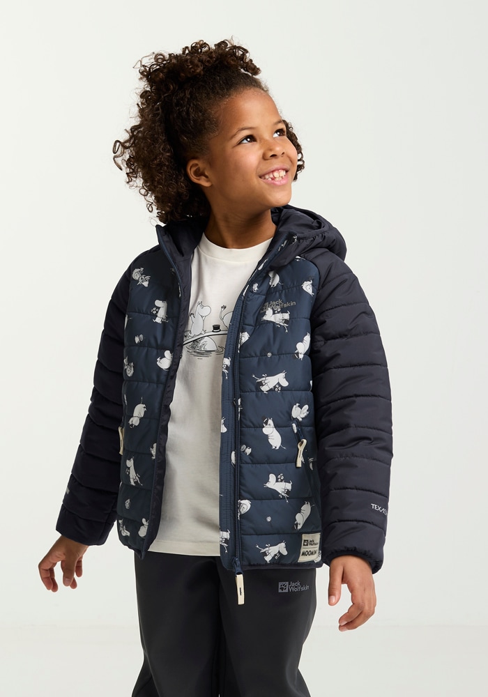 Jack Wolfskin Outdoorjacke »MOOMIN INS JACKET K«, mit Kapuze